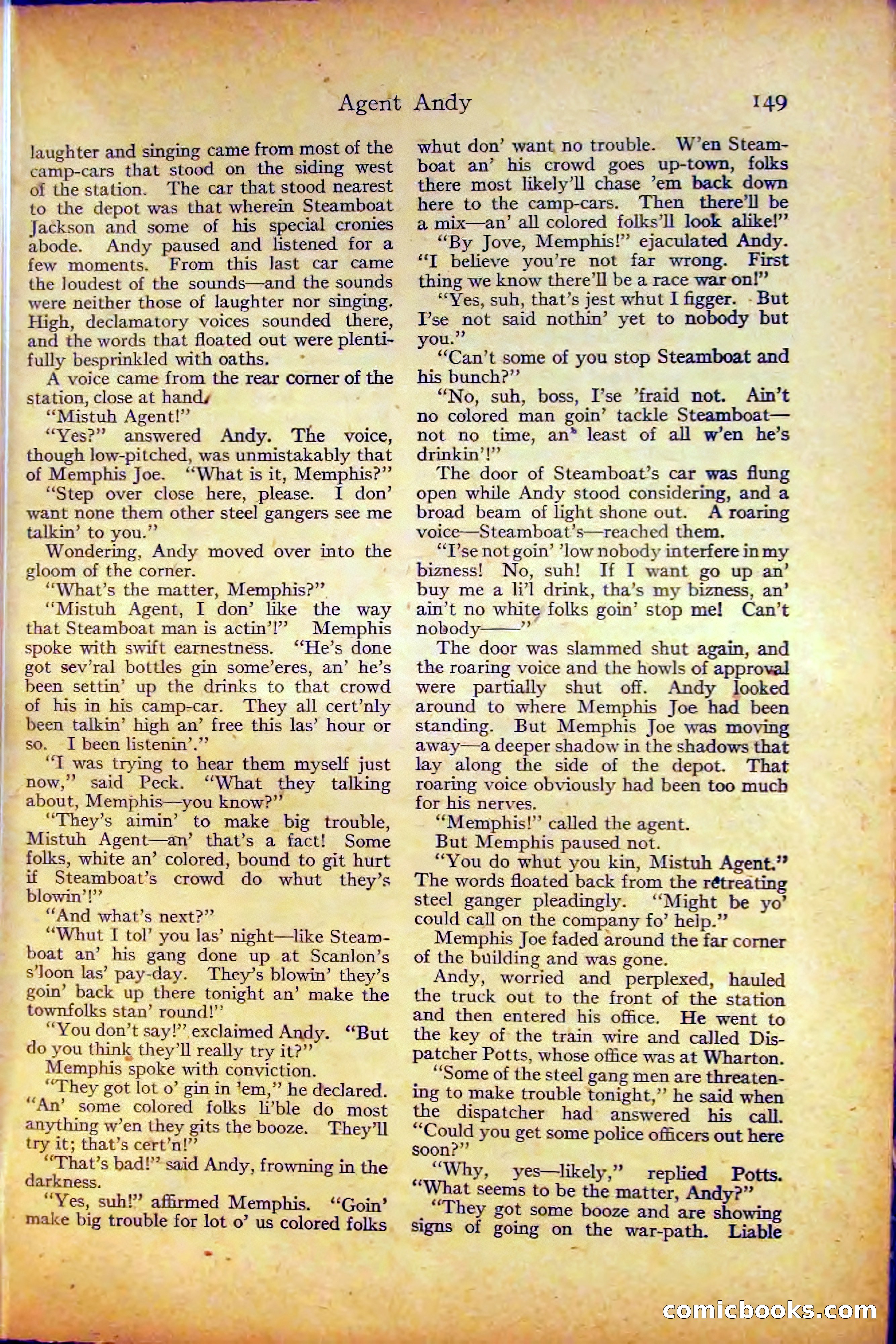 Adventure, August 3, 1919 — page 159 of 204