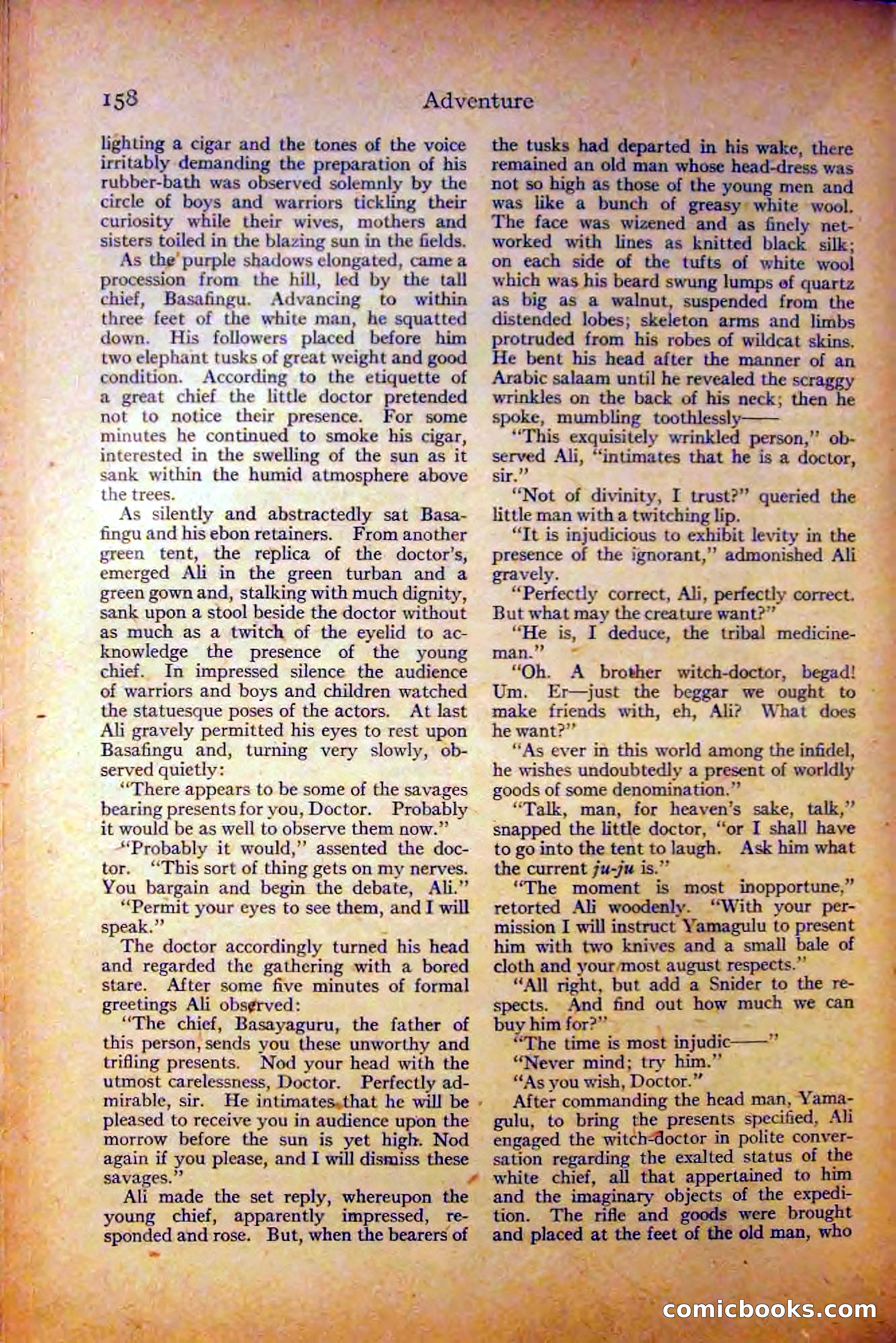 Adventure, August 3, 1919 — page 168 of 204