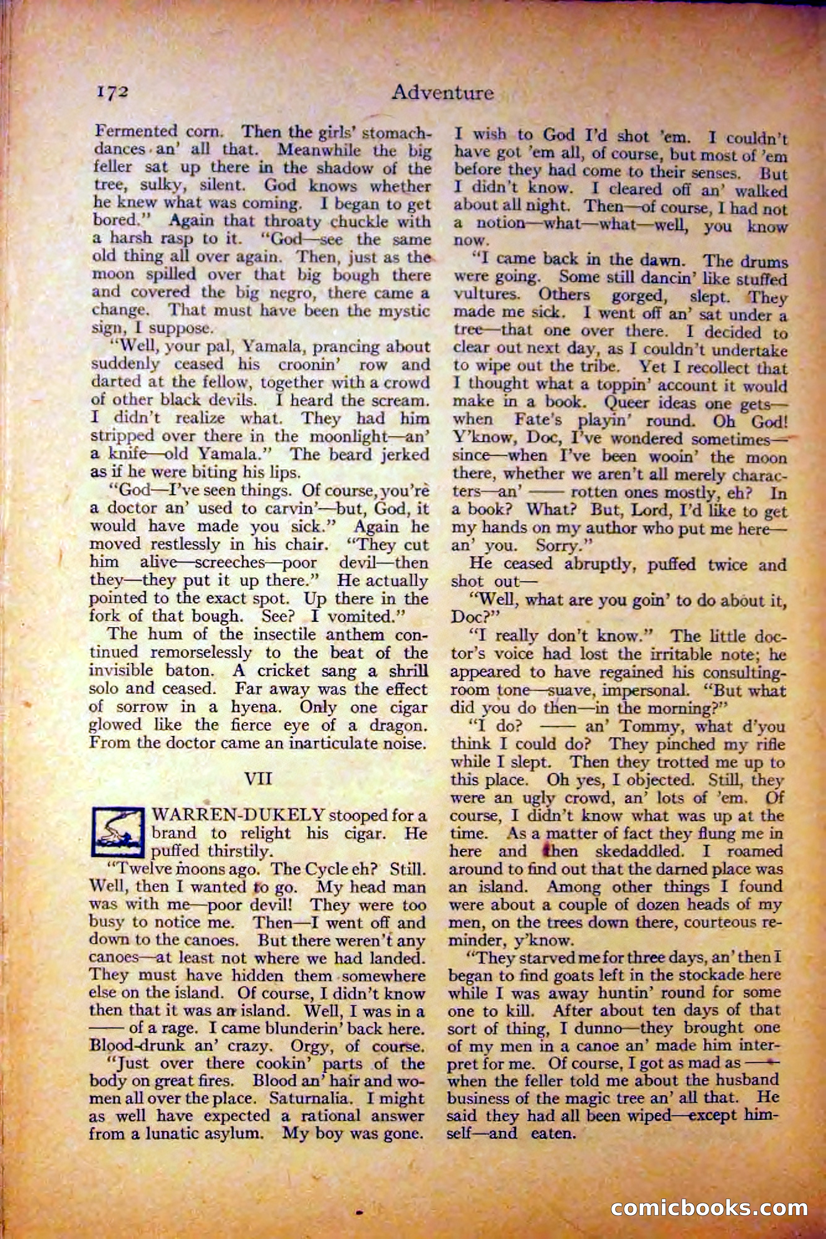 Adventure, August 3, 1919 — page 182 of 204