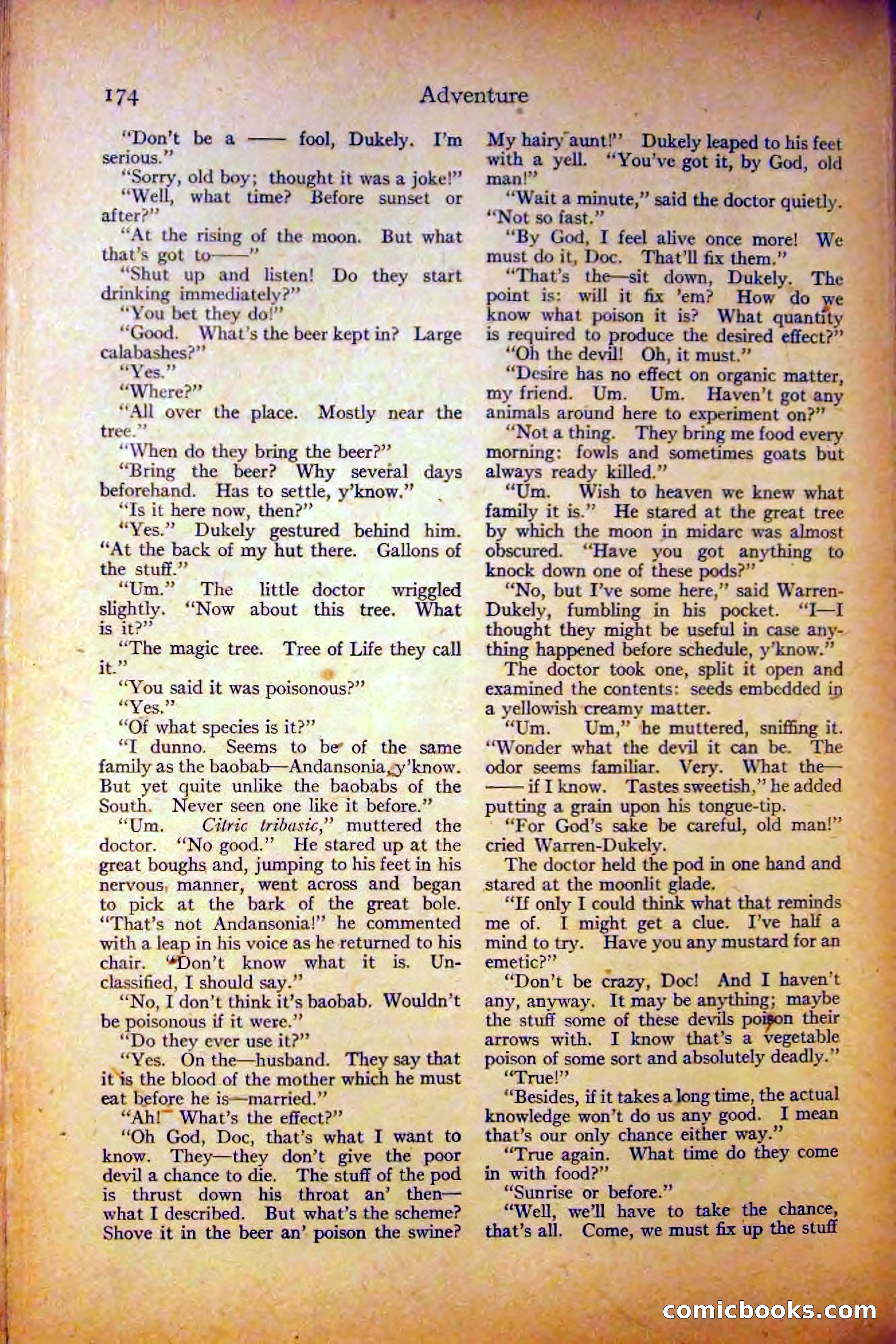 Adventure, August 3, 1919 — page 184 of 204