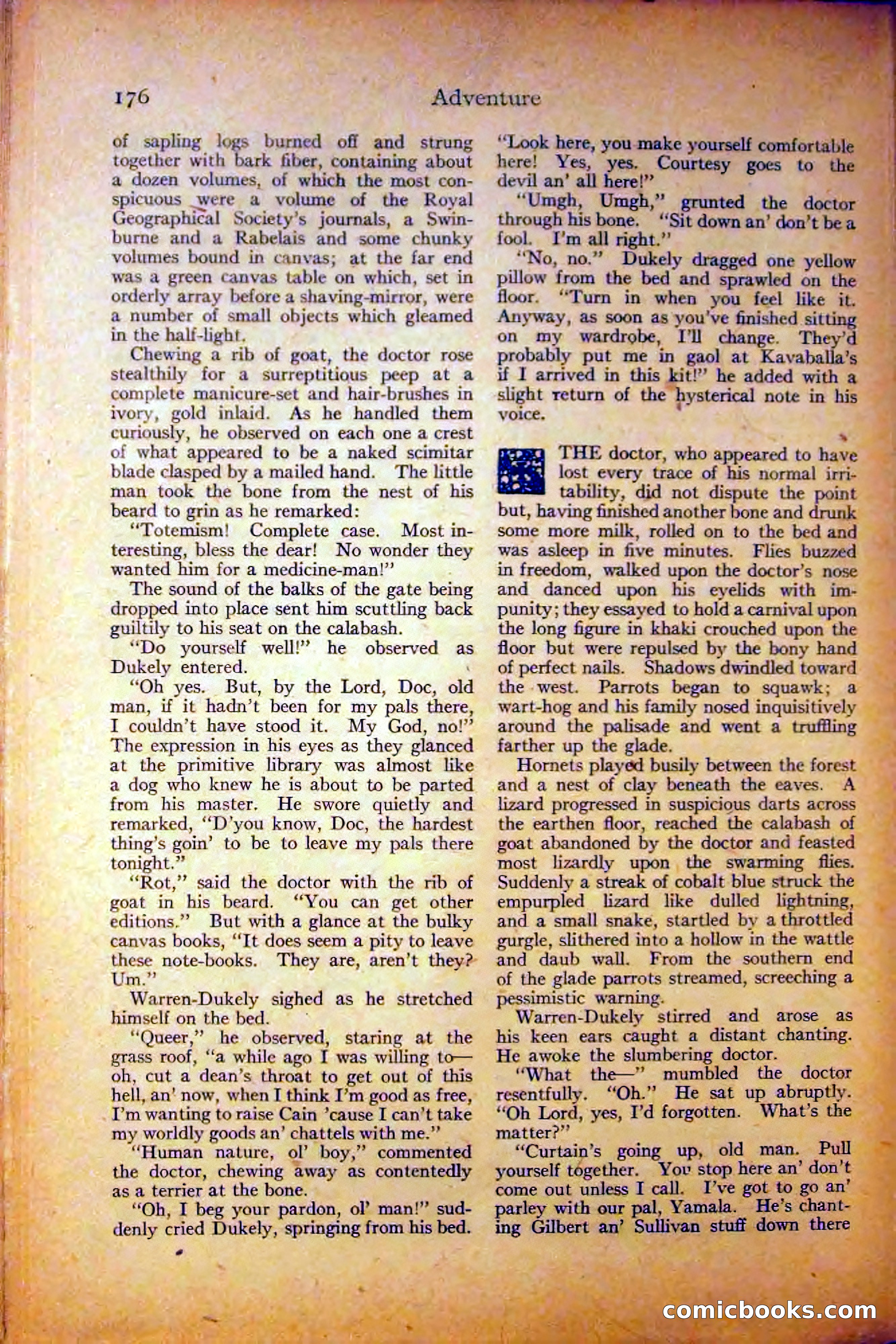 Adventure, August 3, 1919 — page 186 of 204