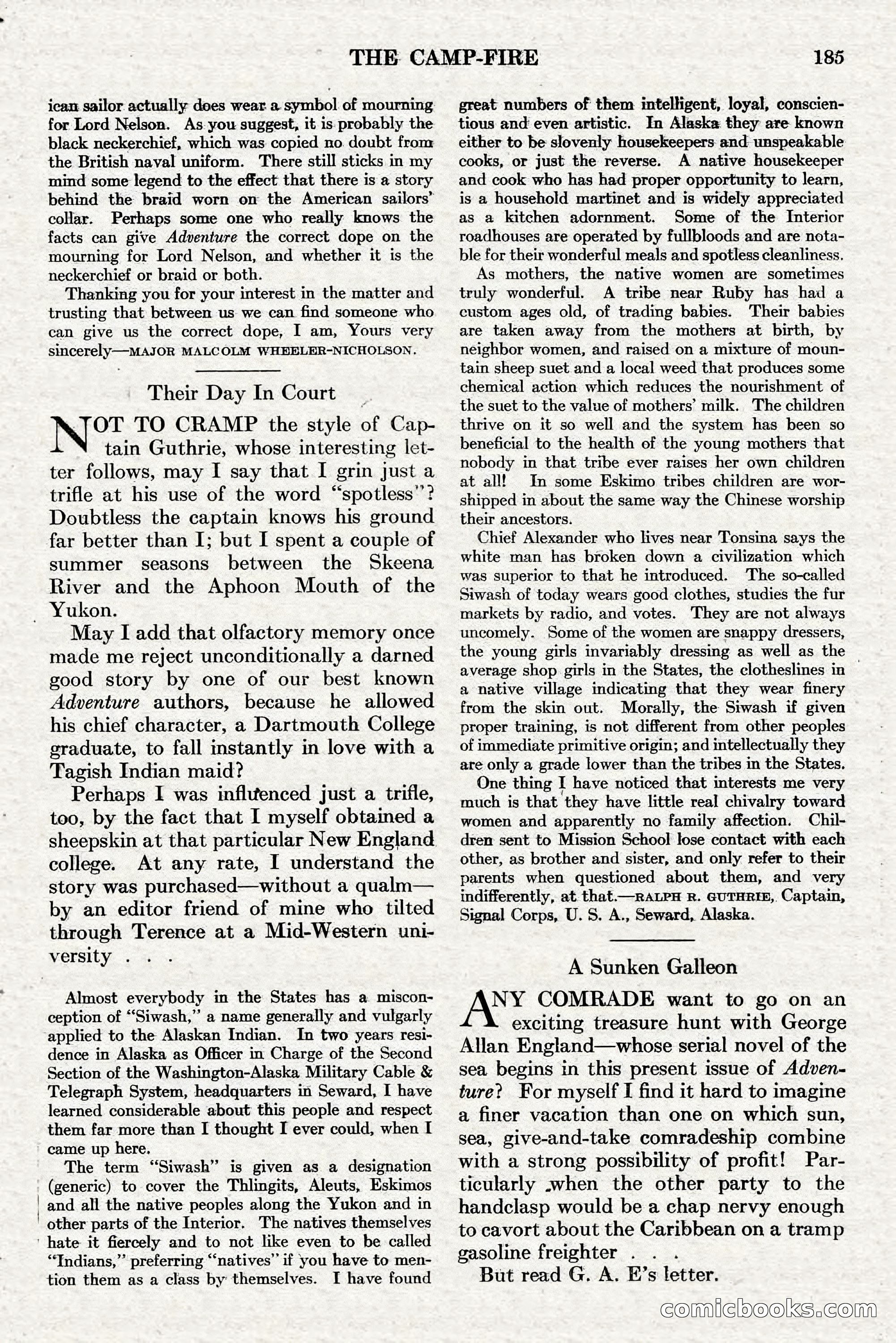 Adventure, July 1, 1928 — page 191 of 200