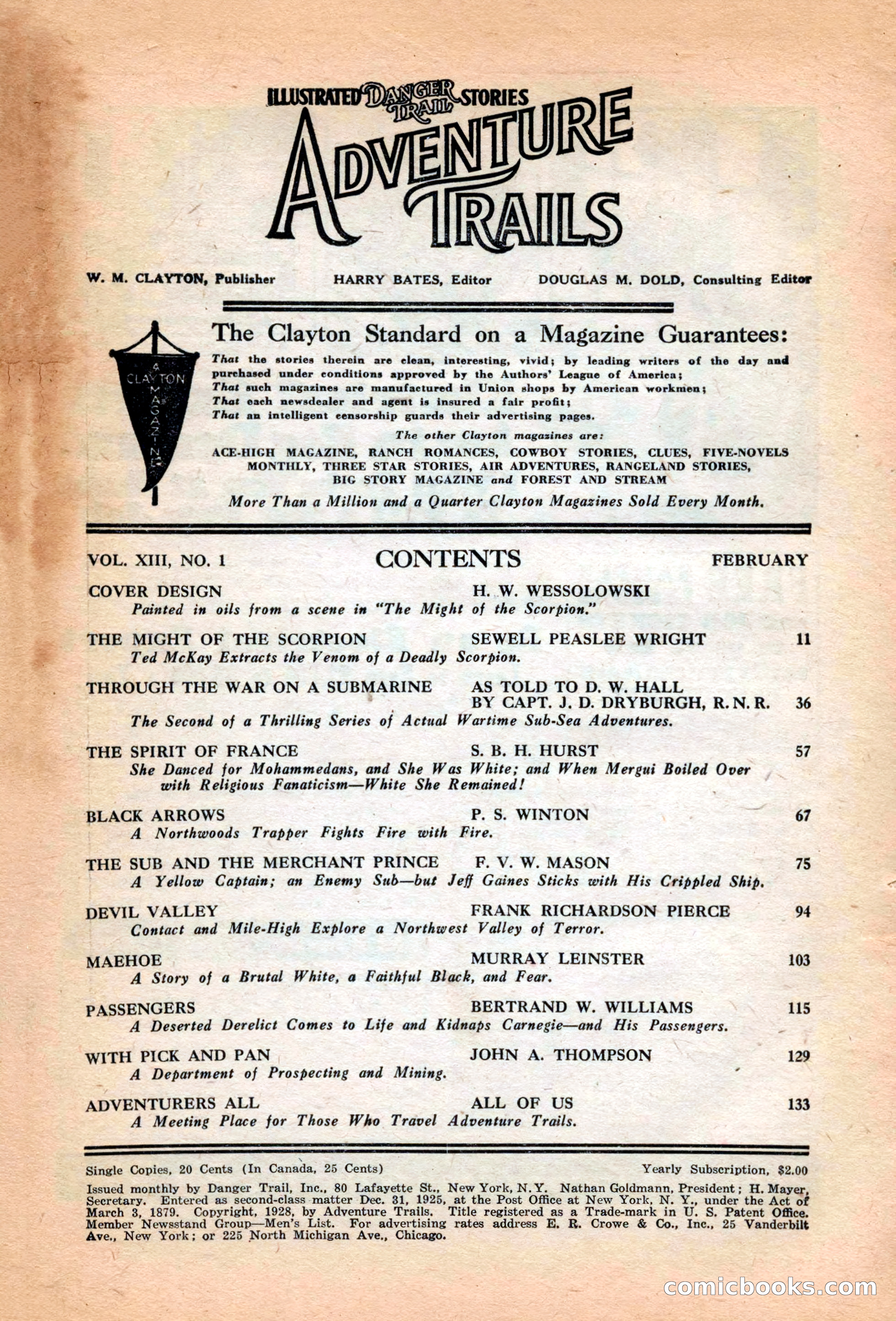 Adventure Trails, February 1929 — page 4 of 164