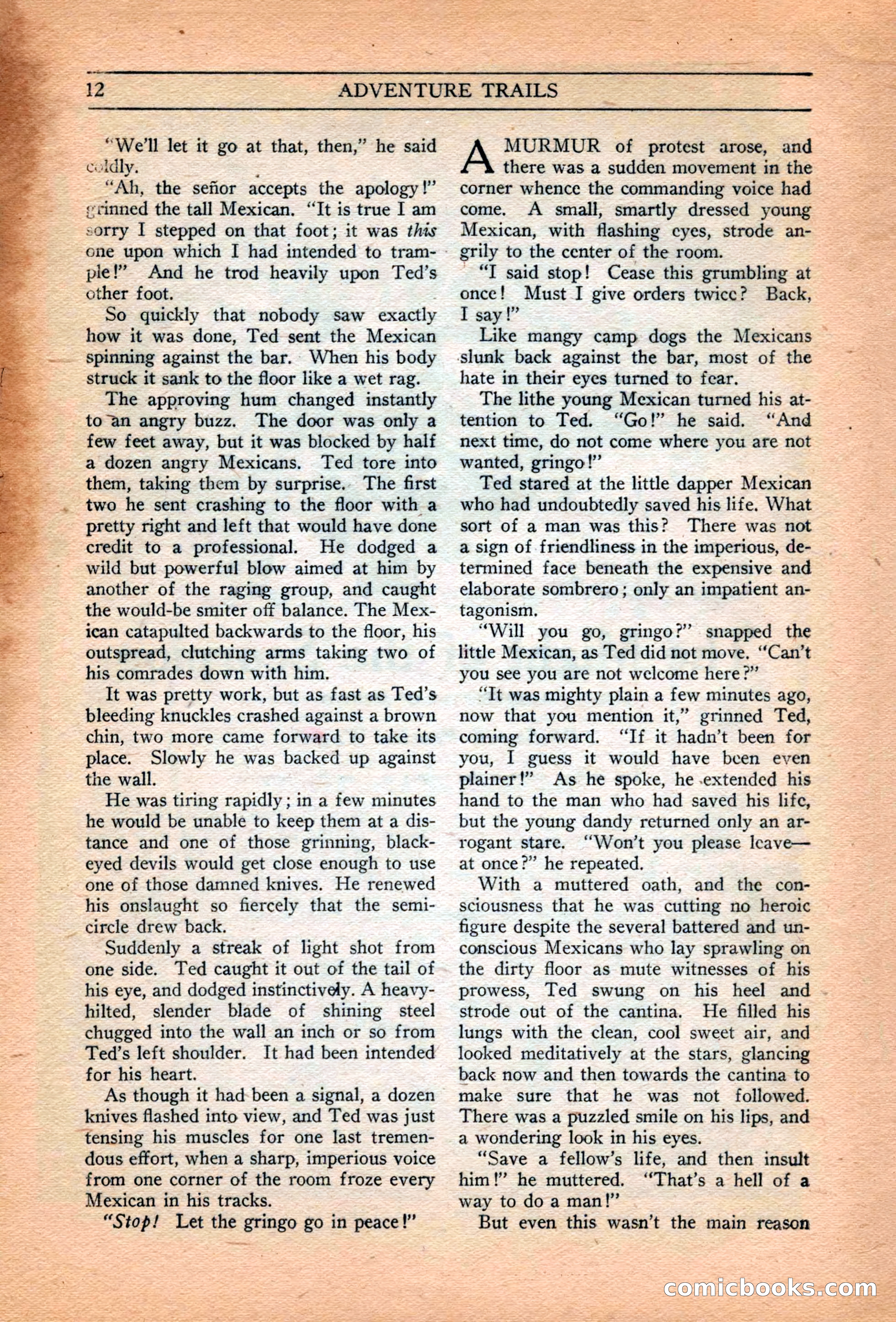 Adventure Trails, February 1929 — page 14 of 164