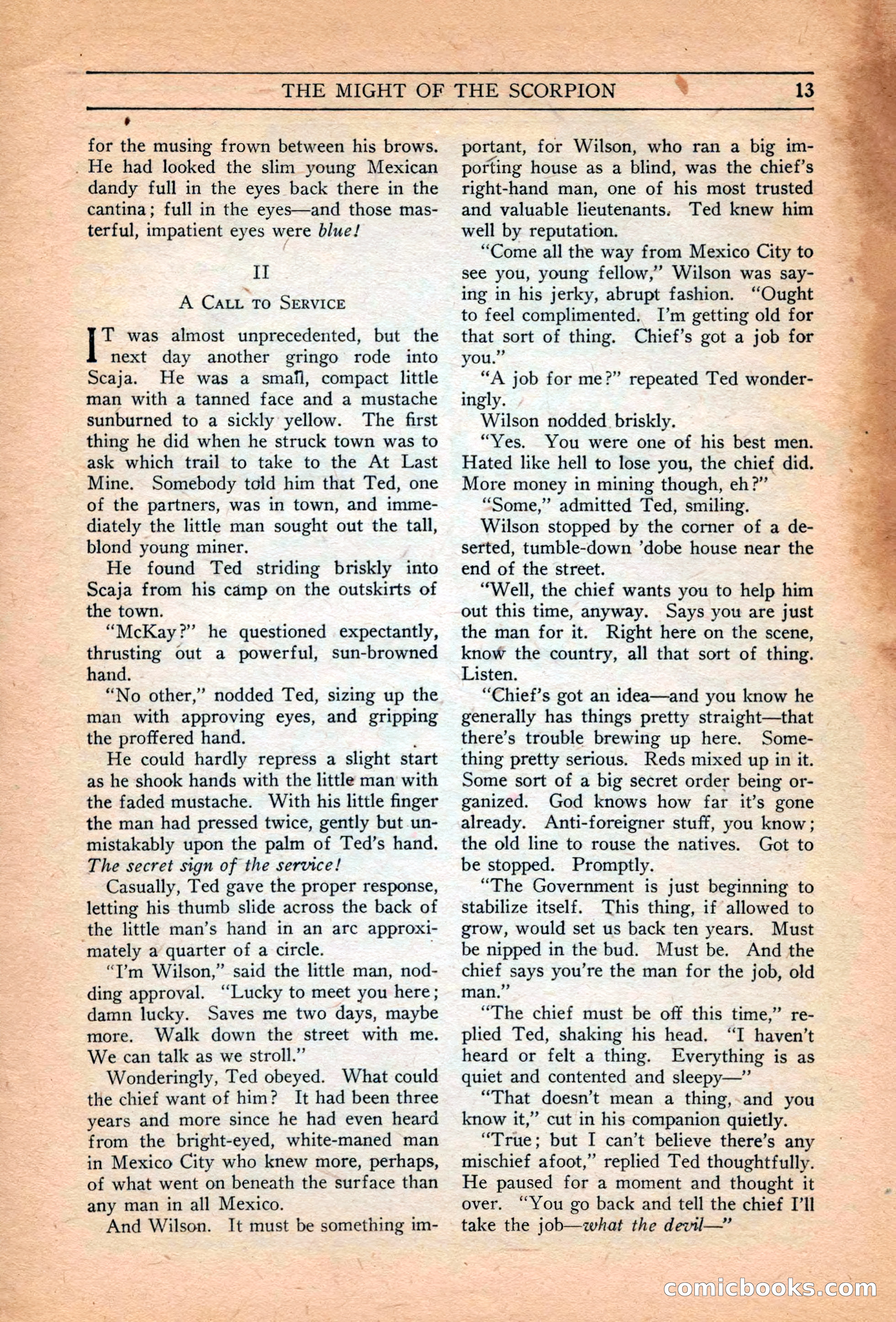 Adventure Trails, February 1929 — page 15 of 164