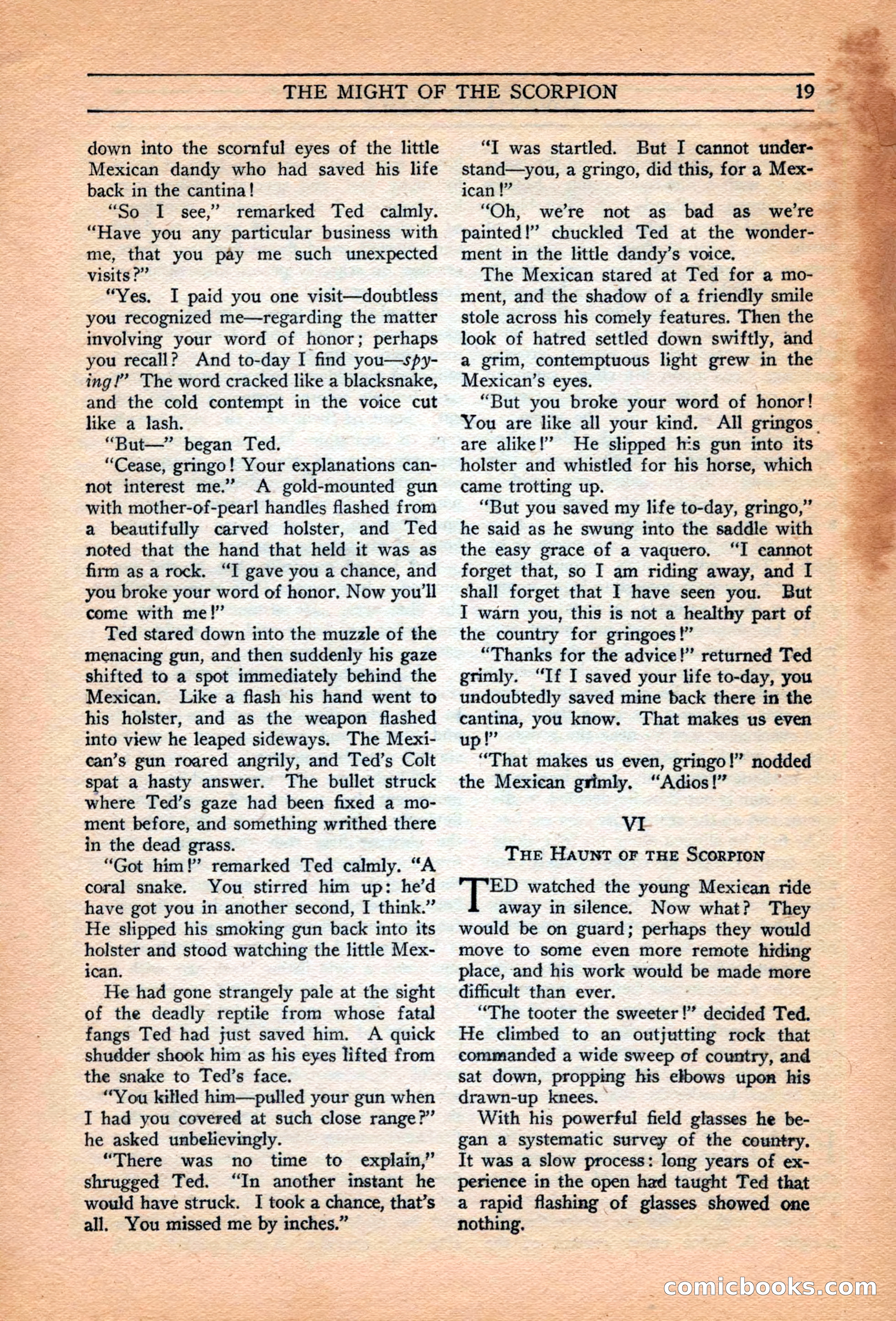 Adventure Trails, February 1929 — page 21 of 164
