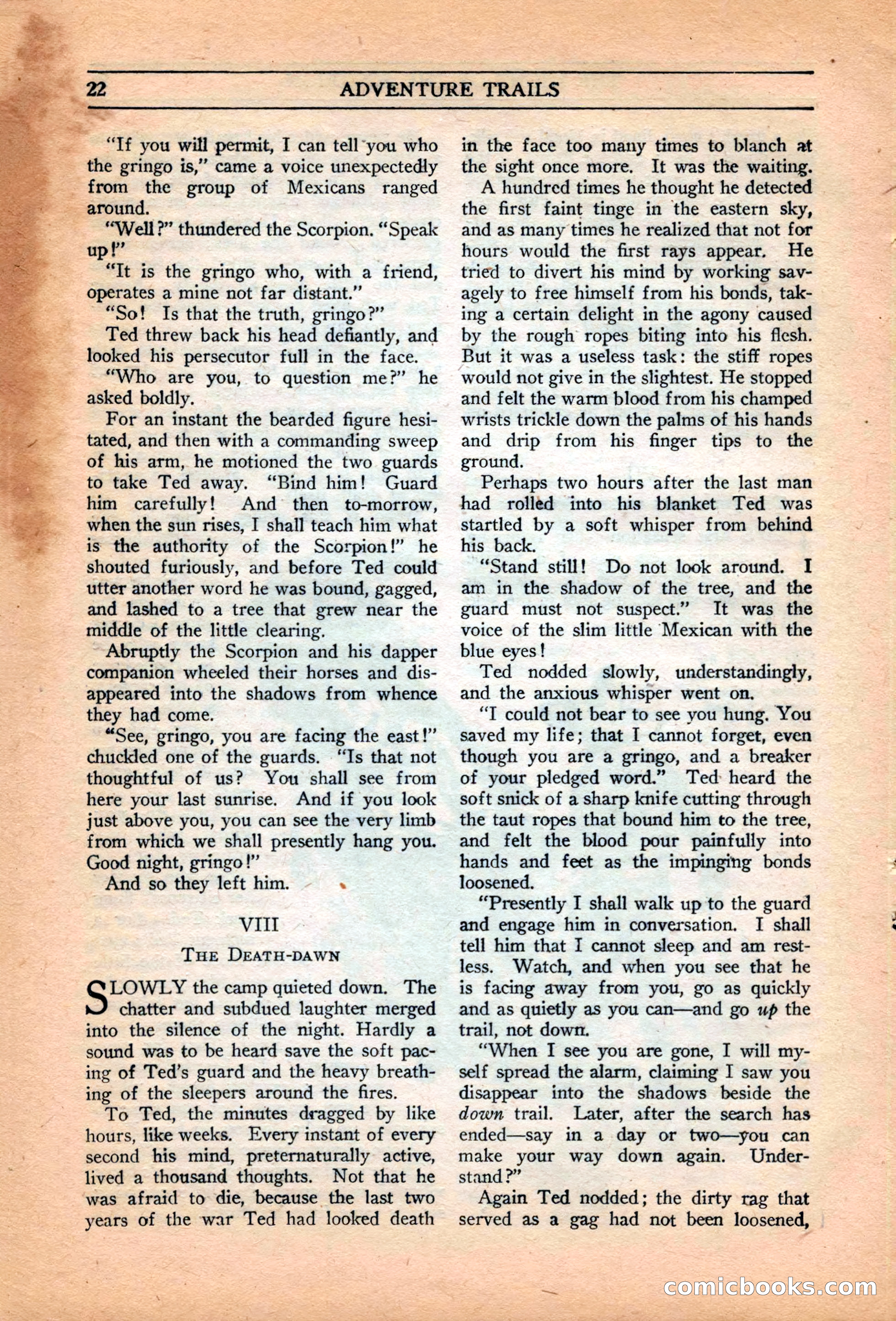 Adventure Trails, February 1929 — page 24 of 164