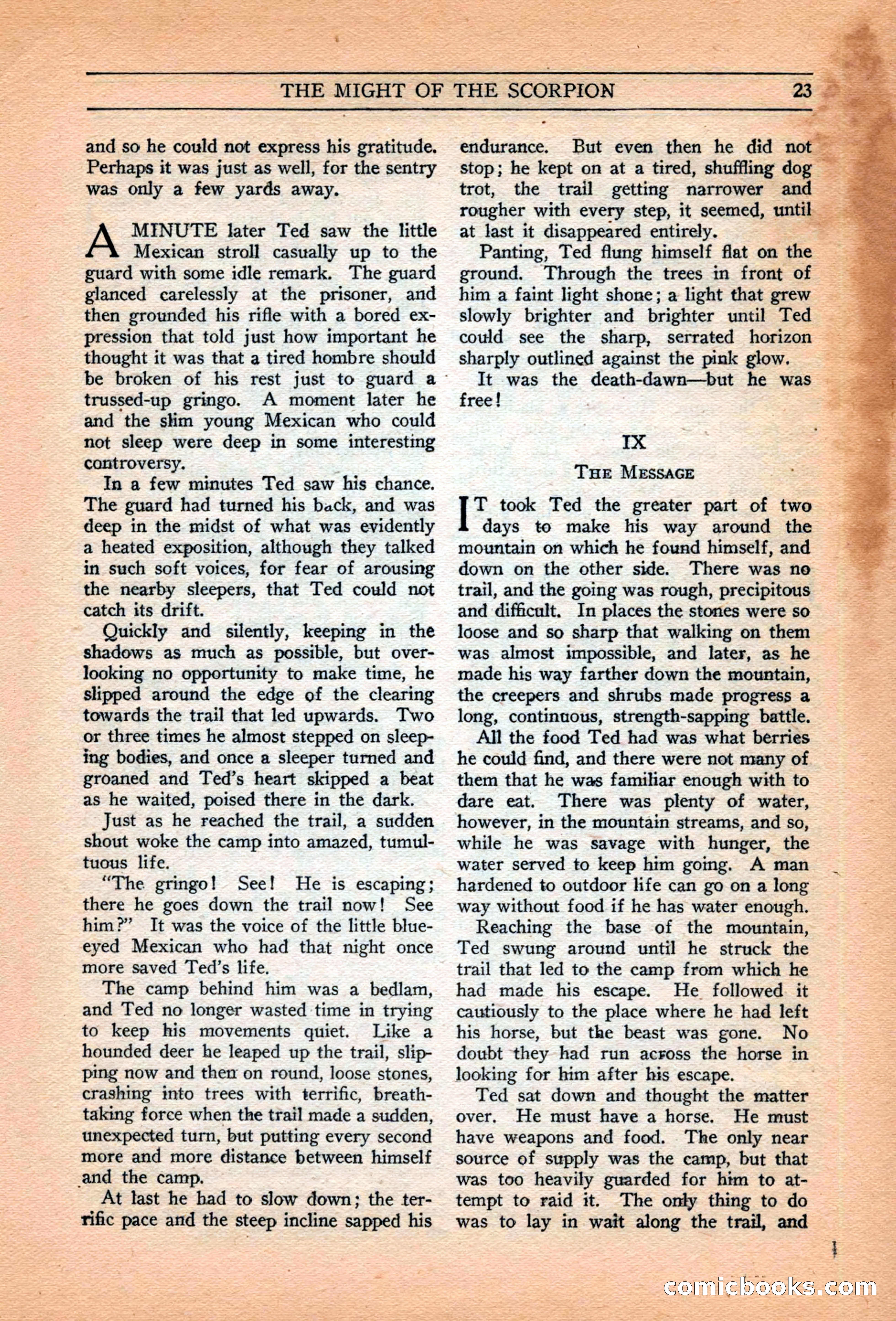 Adventure Trails, February 1929 — page 25 of 164