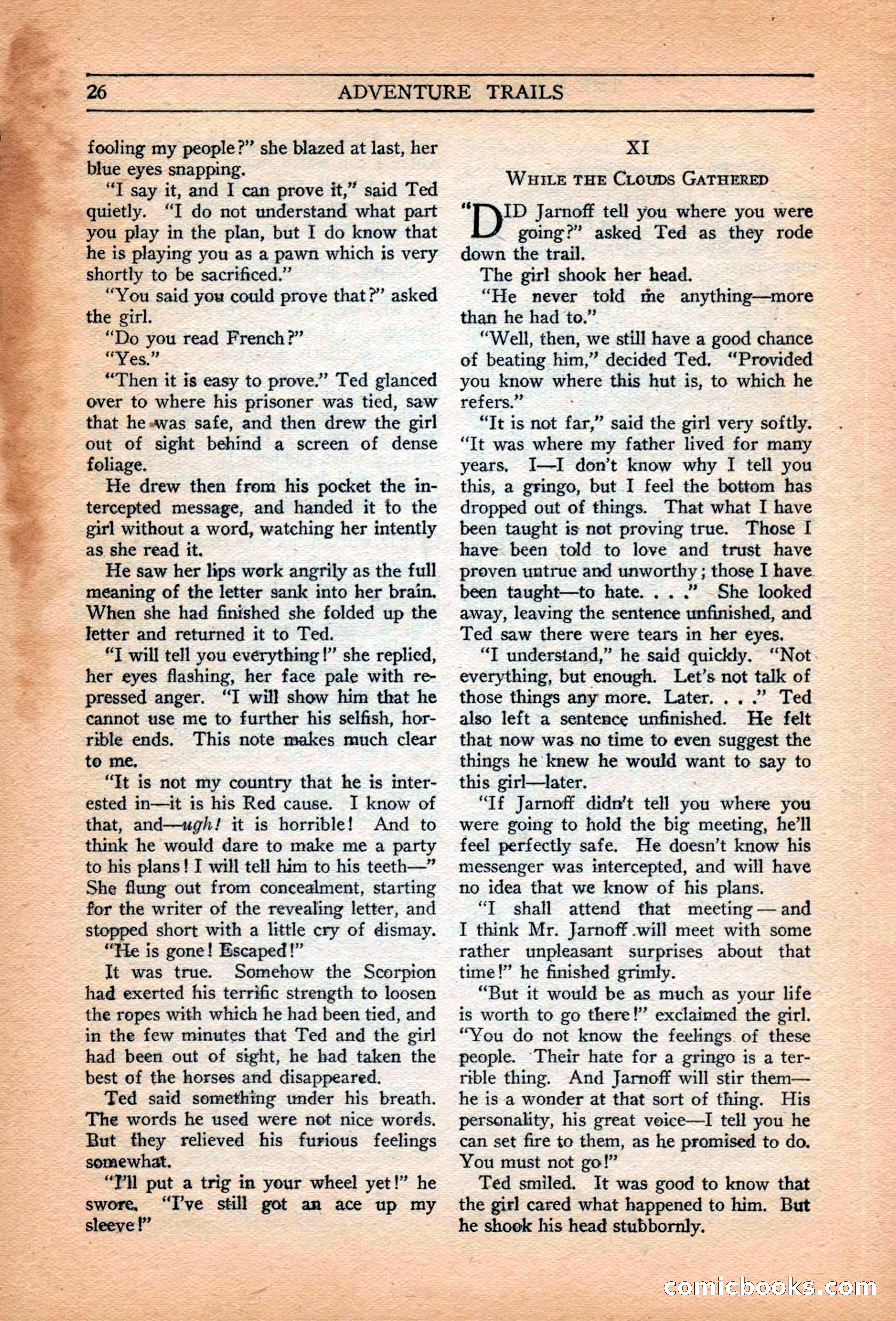 Adventure Trails, February 1929 — page 28 of 164