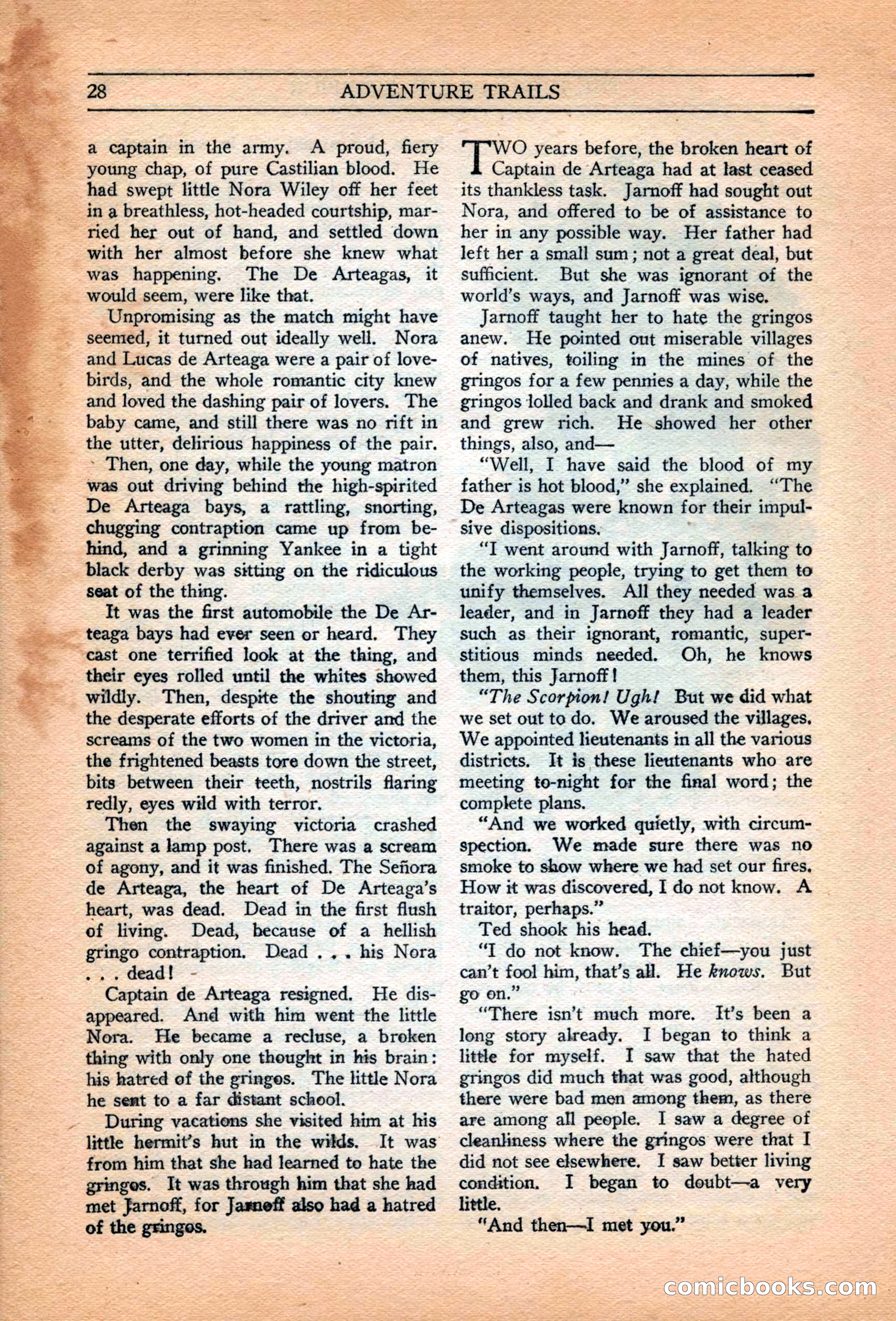 Adventure Trails, February 1929 — page 30 of 164