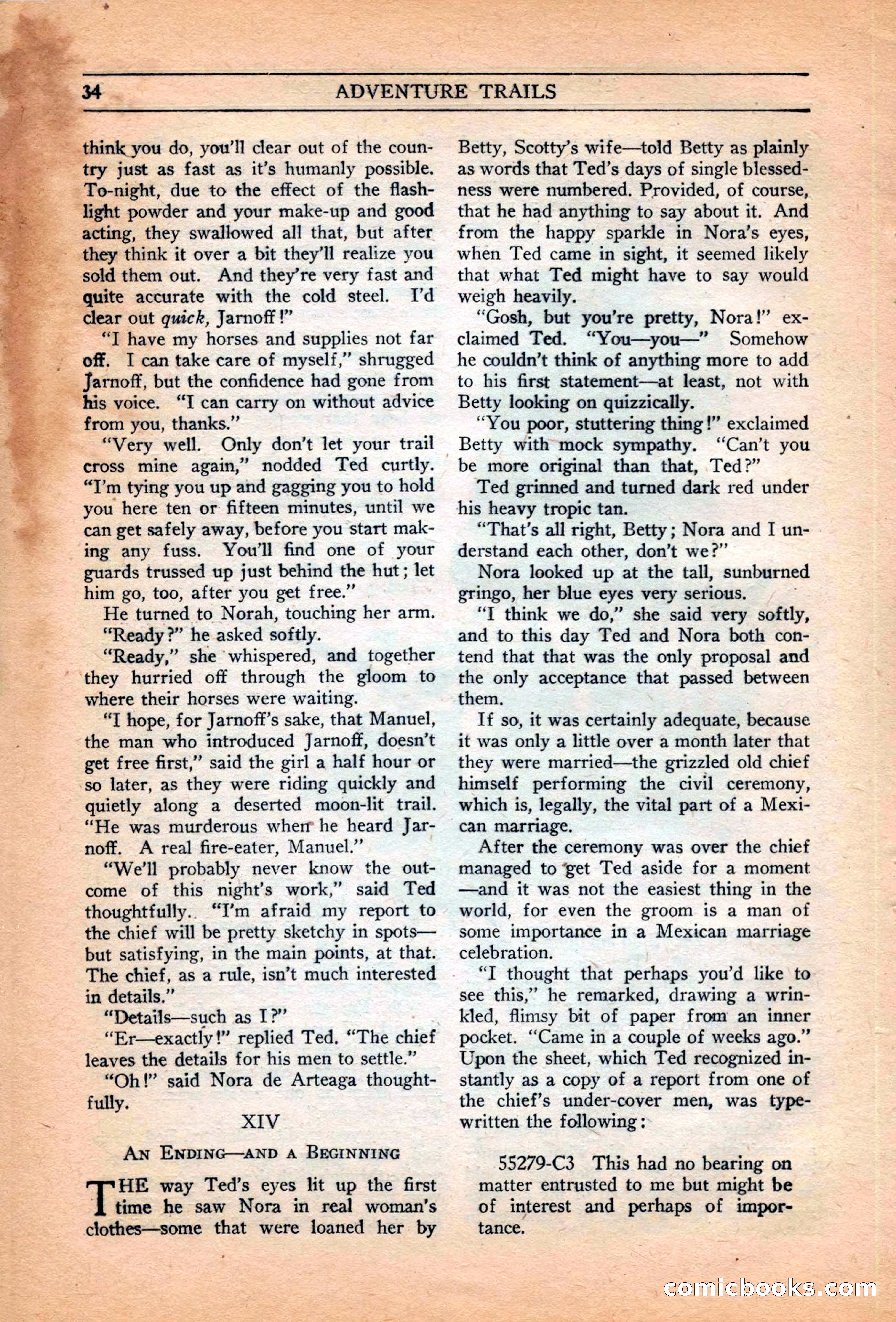 Adventure Trails, February 1929 — page 36 of 164