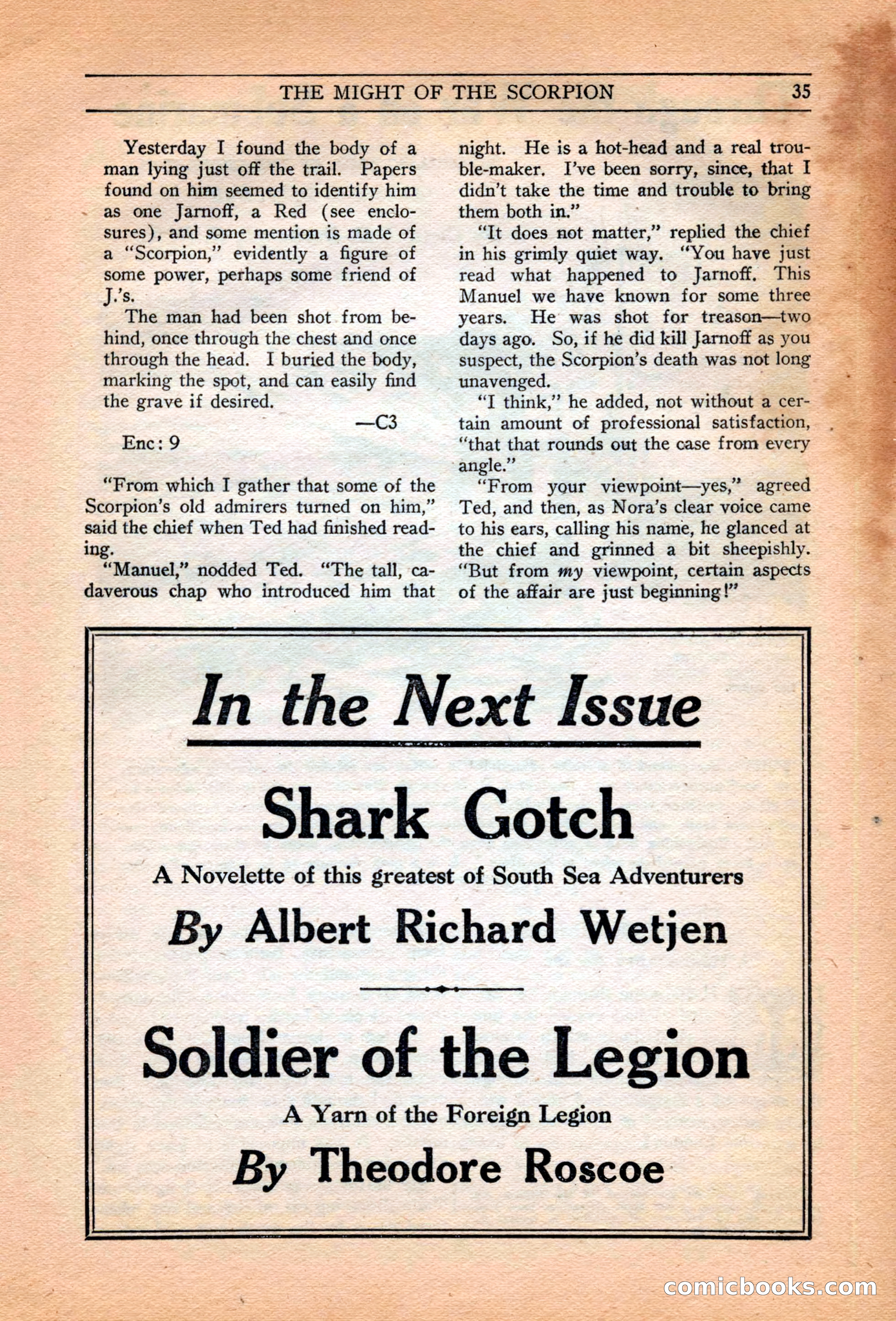 Adventure Trails, February 1929 — page 37 of 164