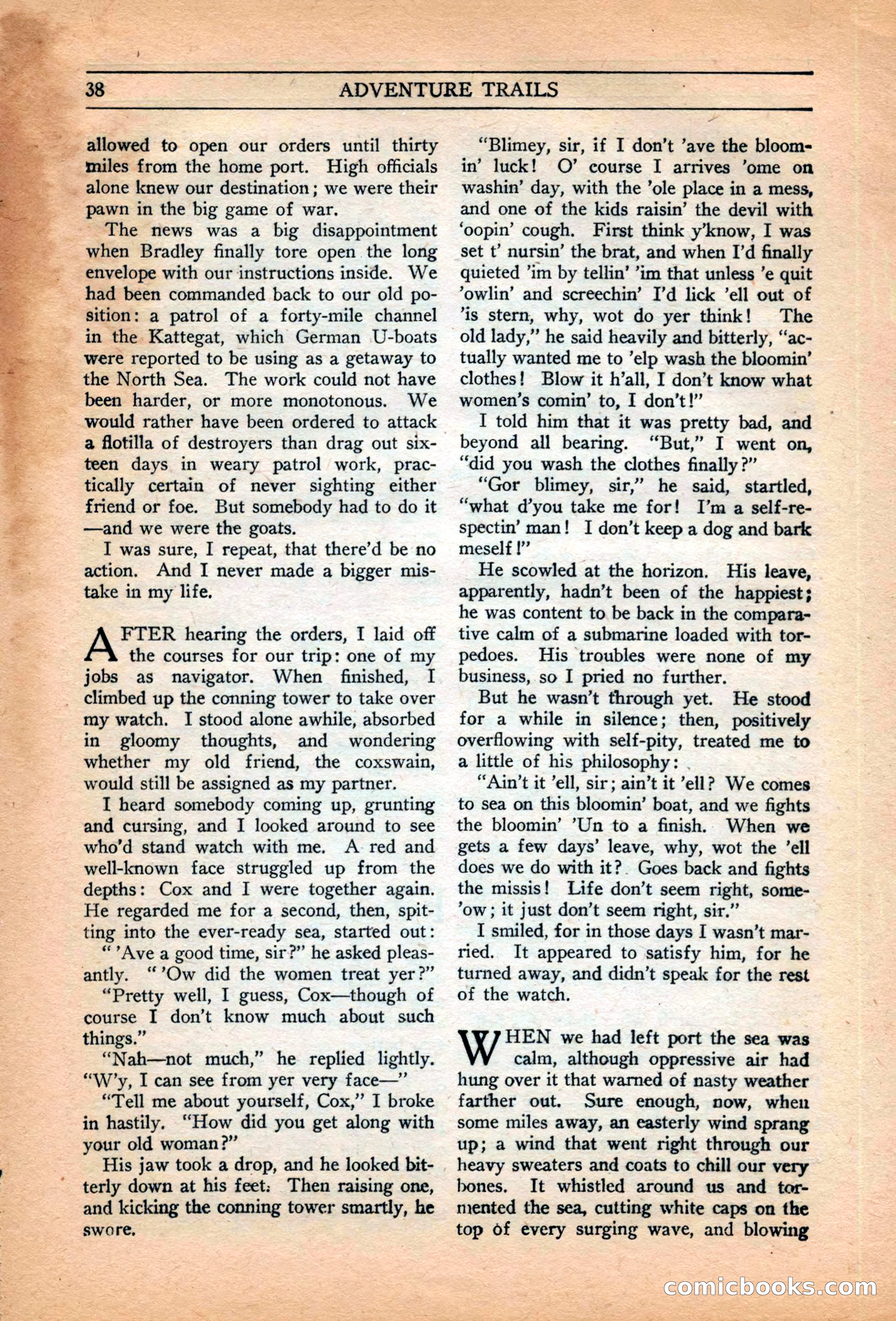 Adventure Trails, February 1929 — page 40 of 164