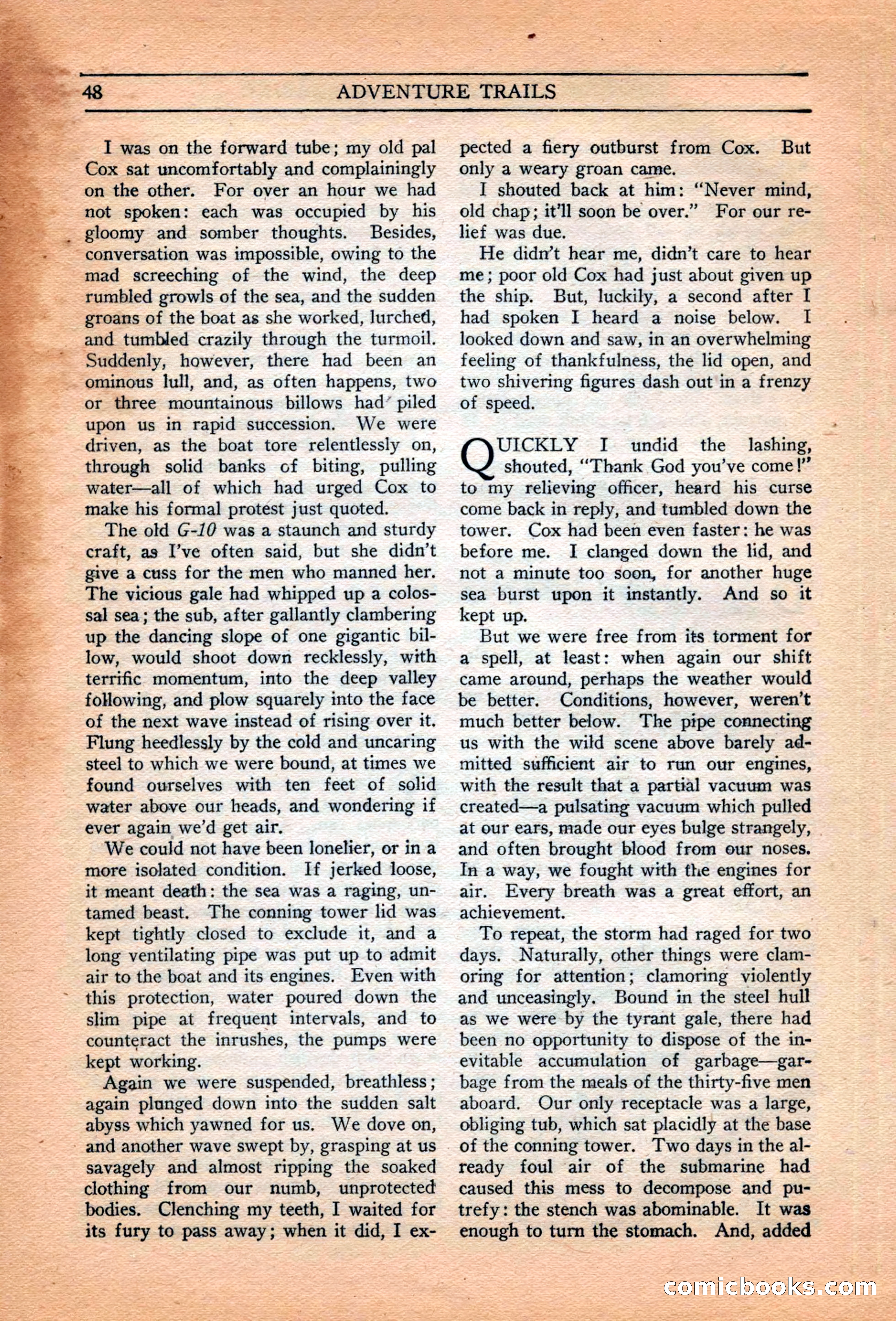 Adventure Trails, February 1929 — page 50 of 164