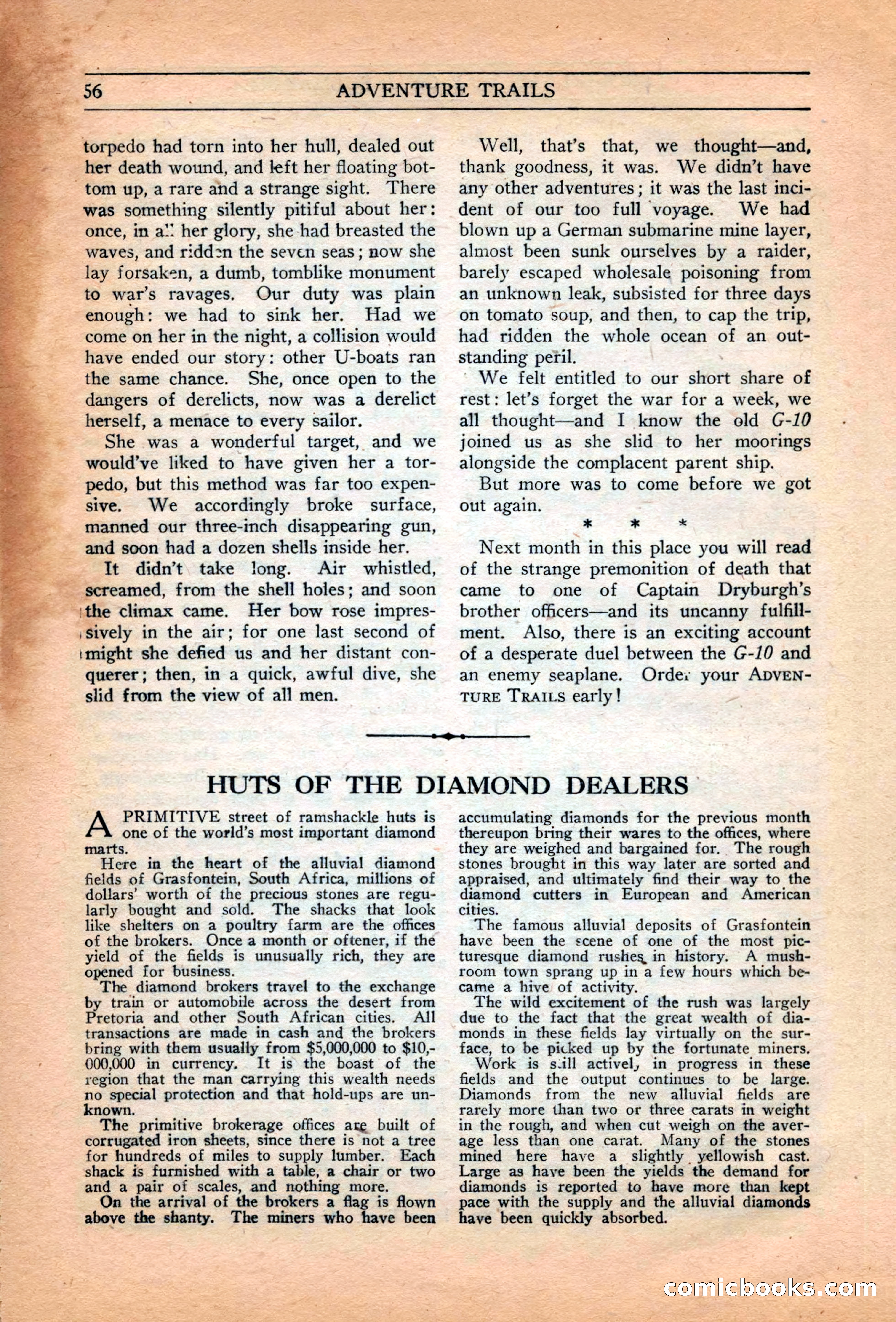 Adventure Trails, February 1929 — page 58 of 164