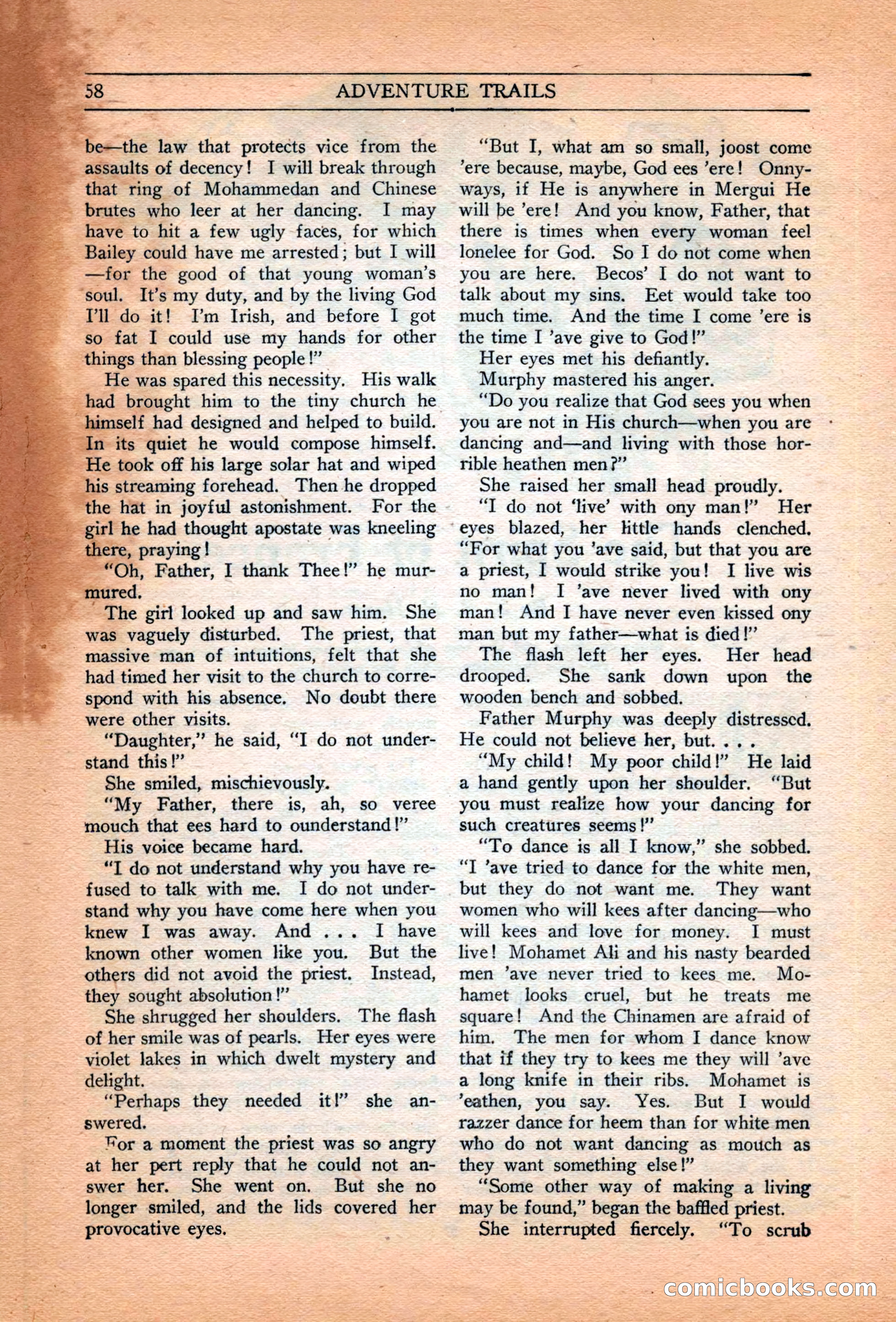 Adventure Trails, February 1929 — page 60 of 164