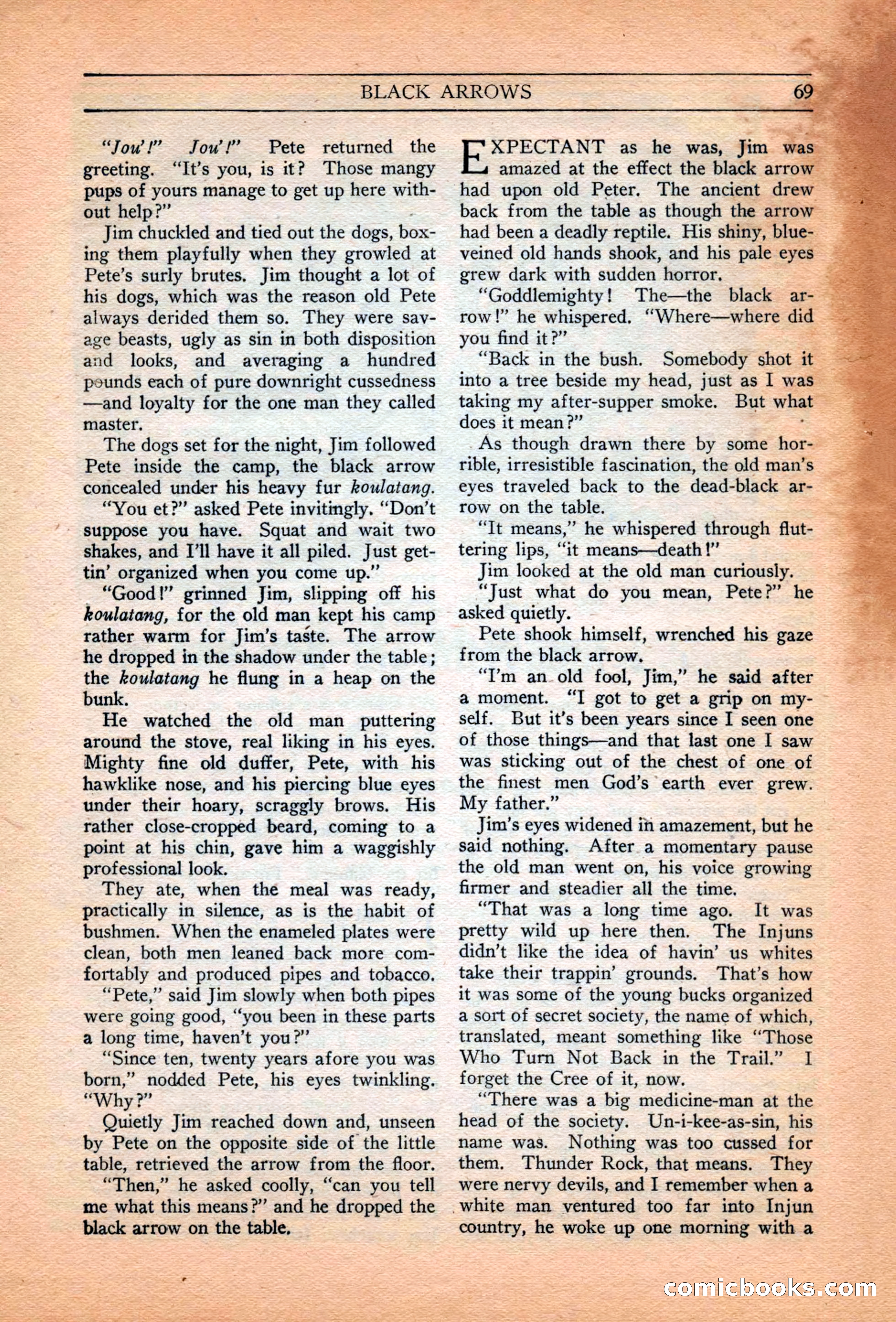 Adventure Trails, February 1929 — page 71 of 164