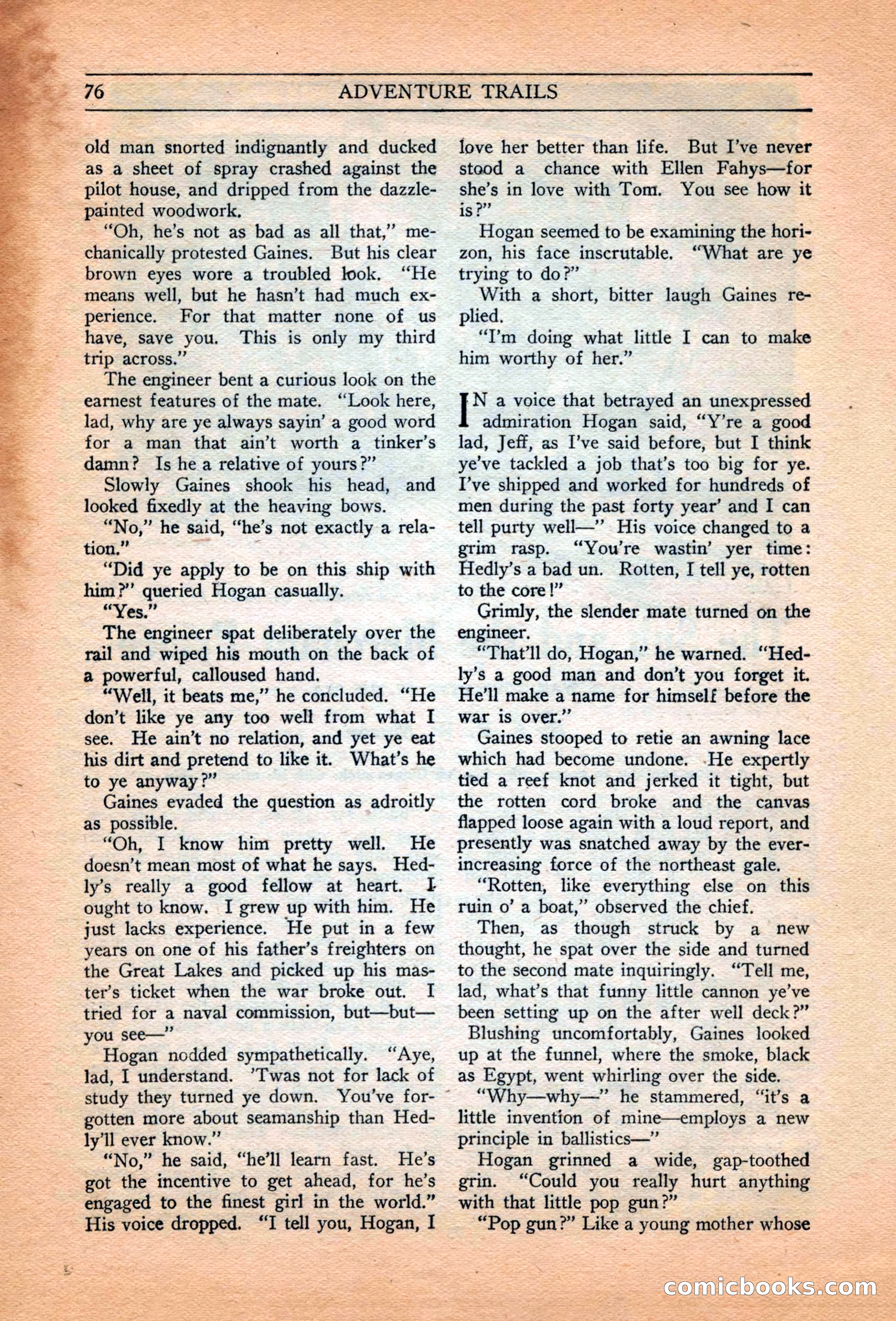 Adventure Trails, February 1929 — page 78 of 164