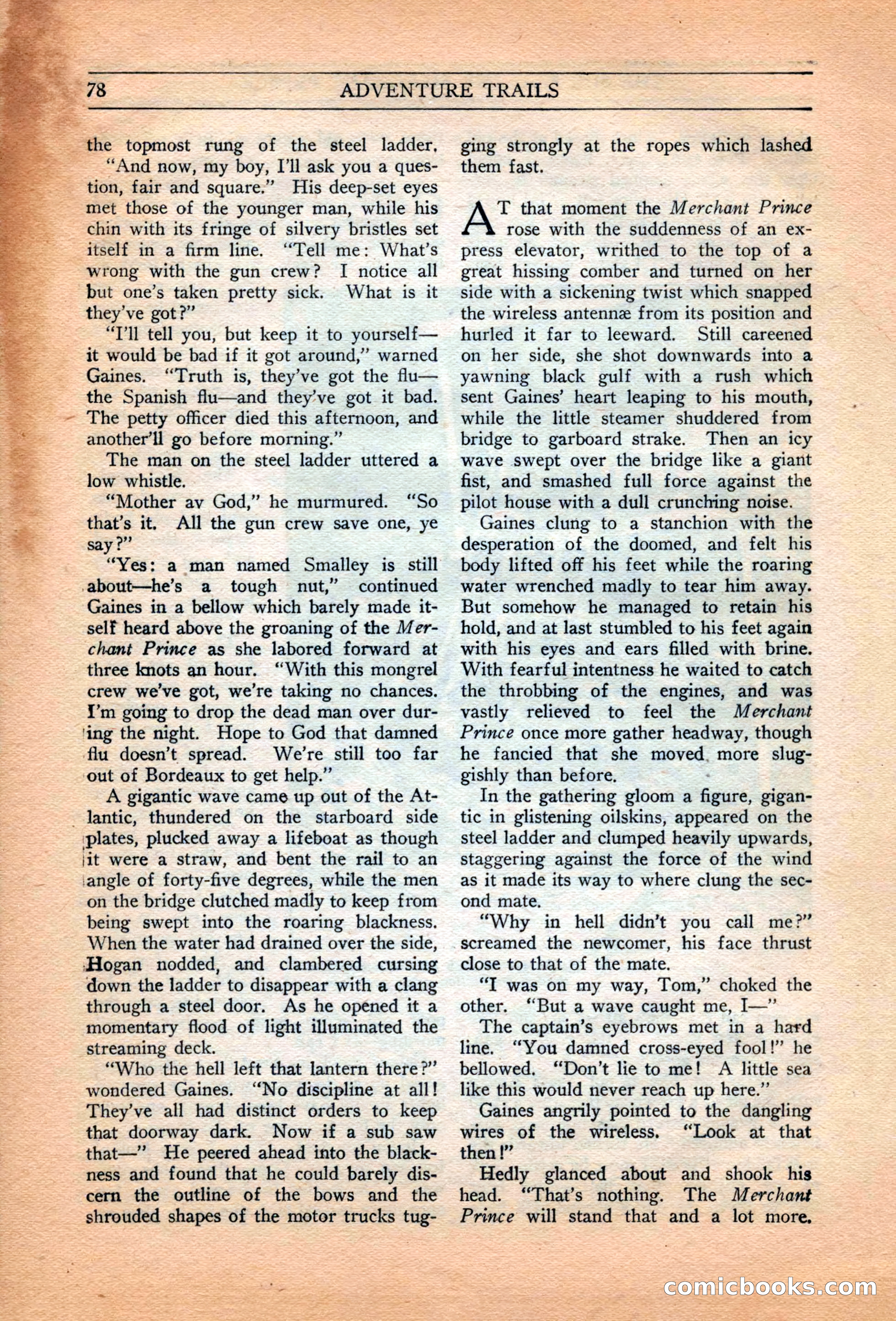 Adventure Trails, February 1929 — page 80 of 164