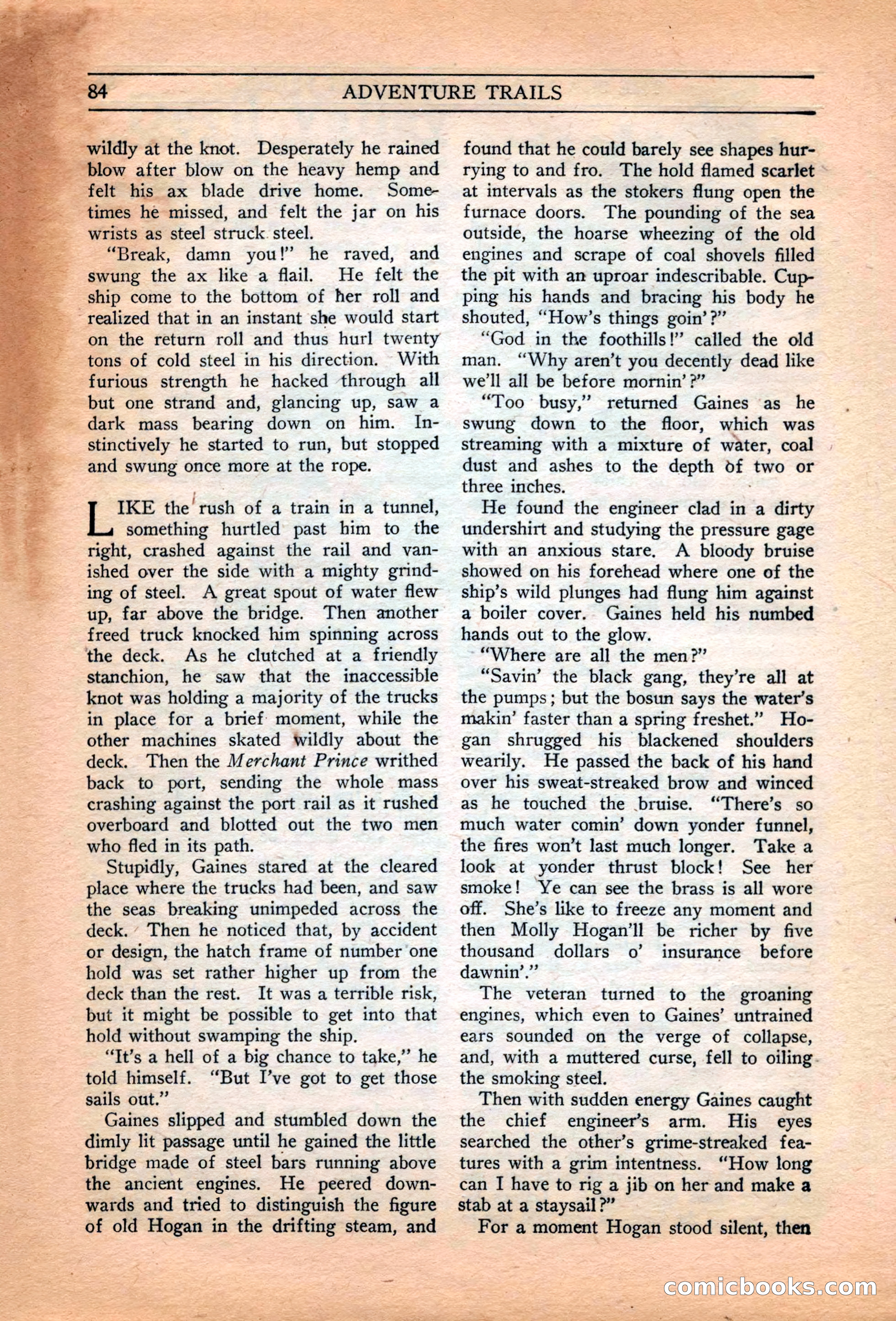 Adventure Trails, February 1929 — page 86 of 164