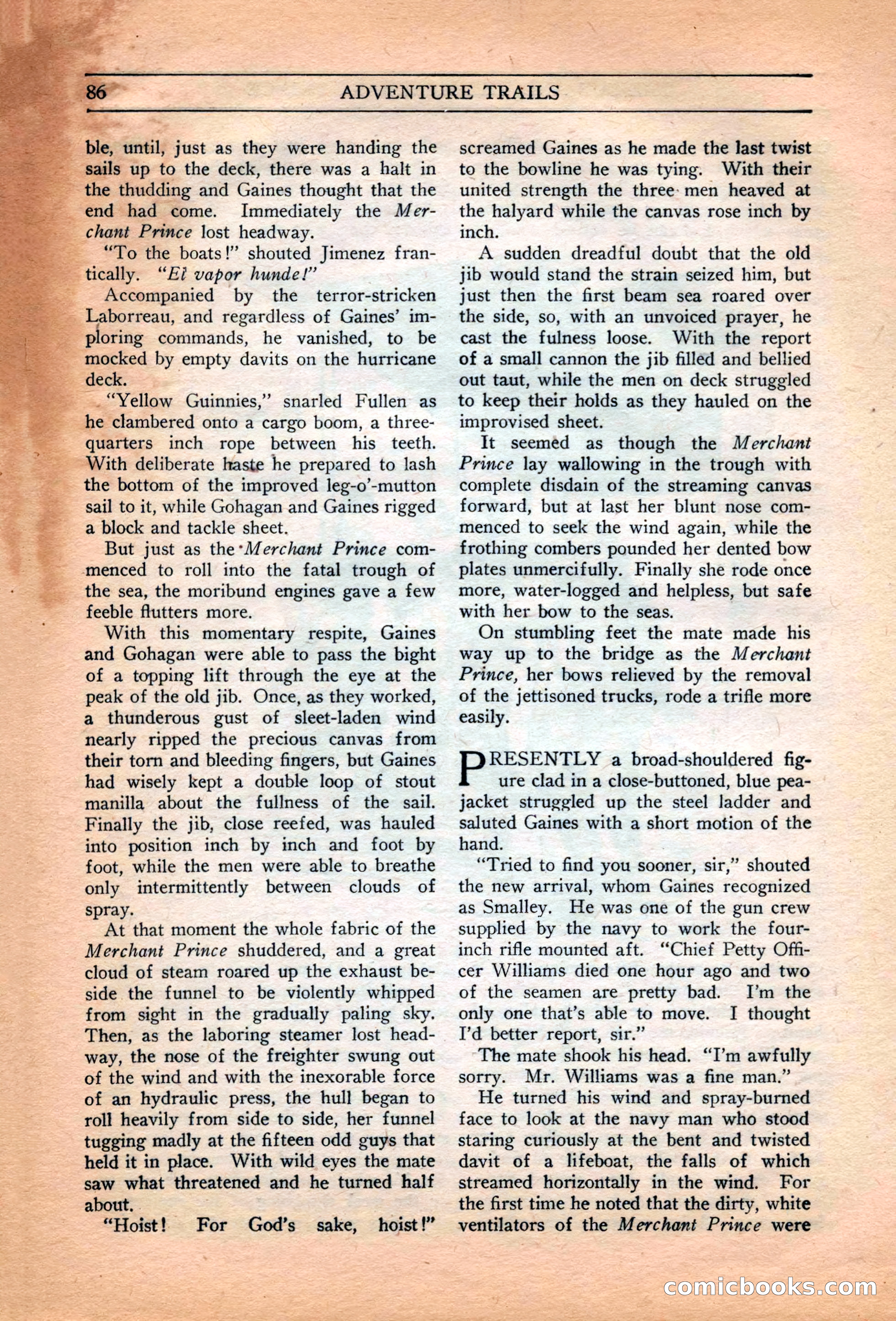Adventure Trails, February 1929 — page 88 of 164