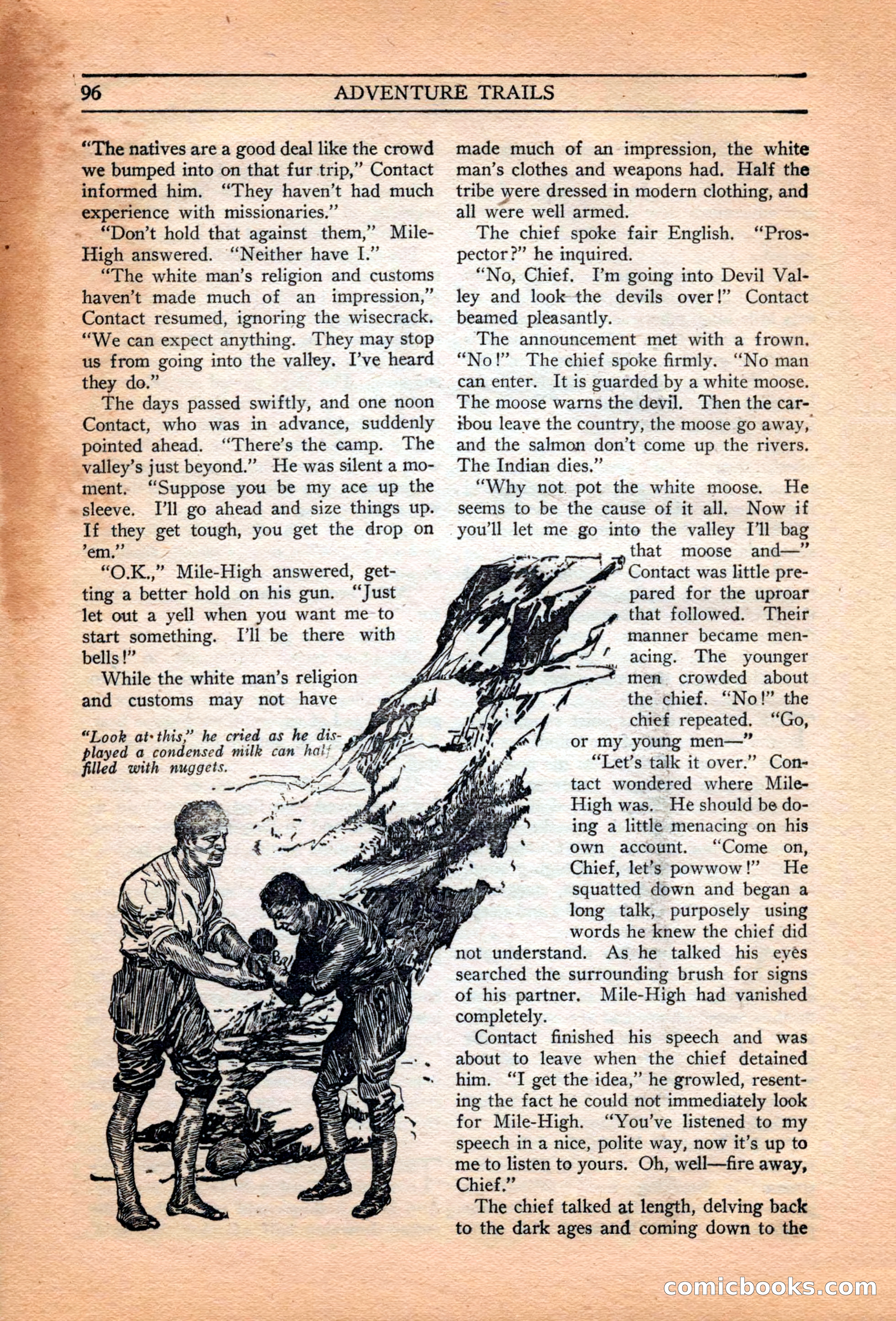 Adventure Trails, February 1929 — page 98 of 164