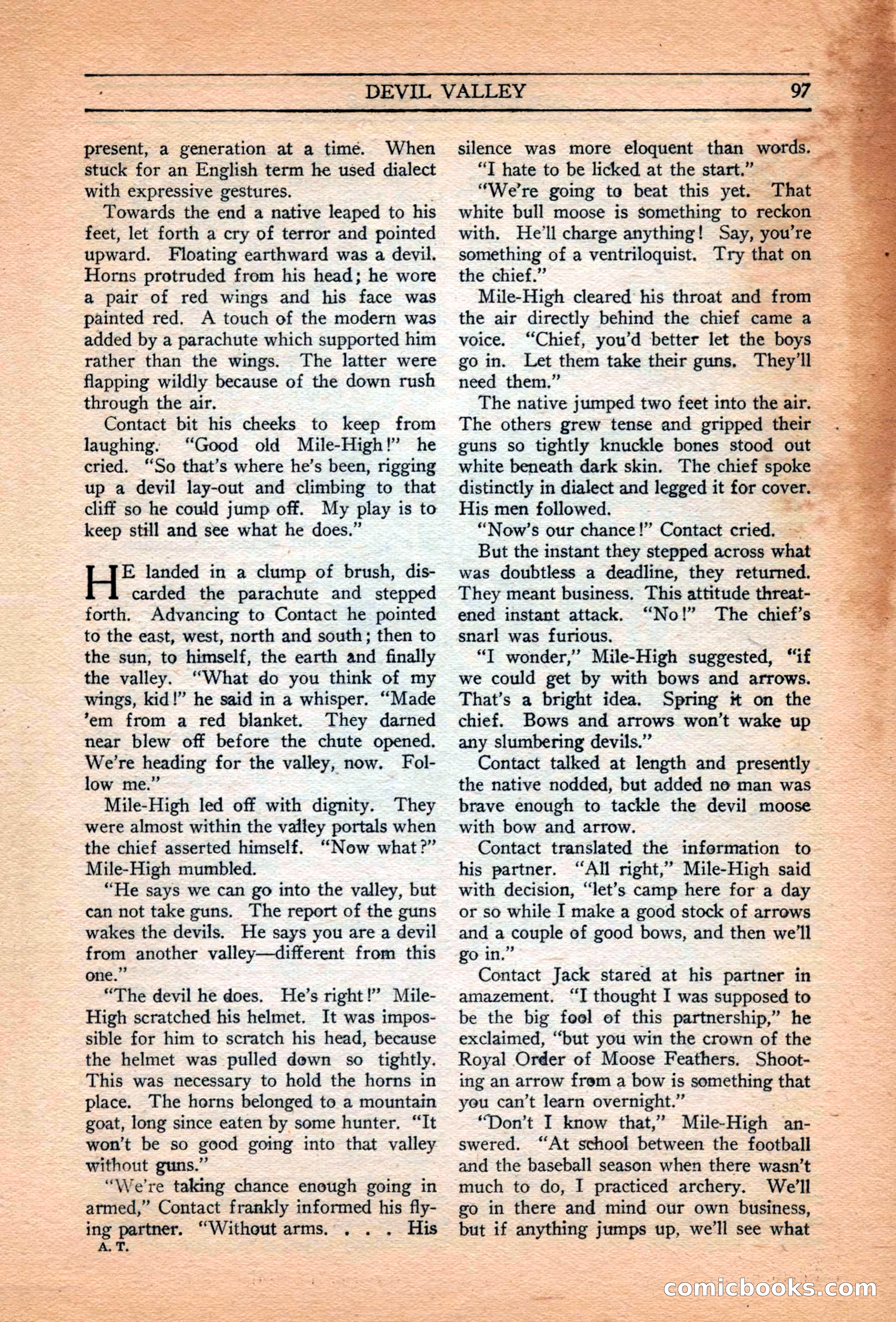 Adventure Trails, February 1929 — page 99 of 164
