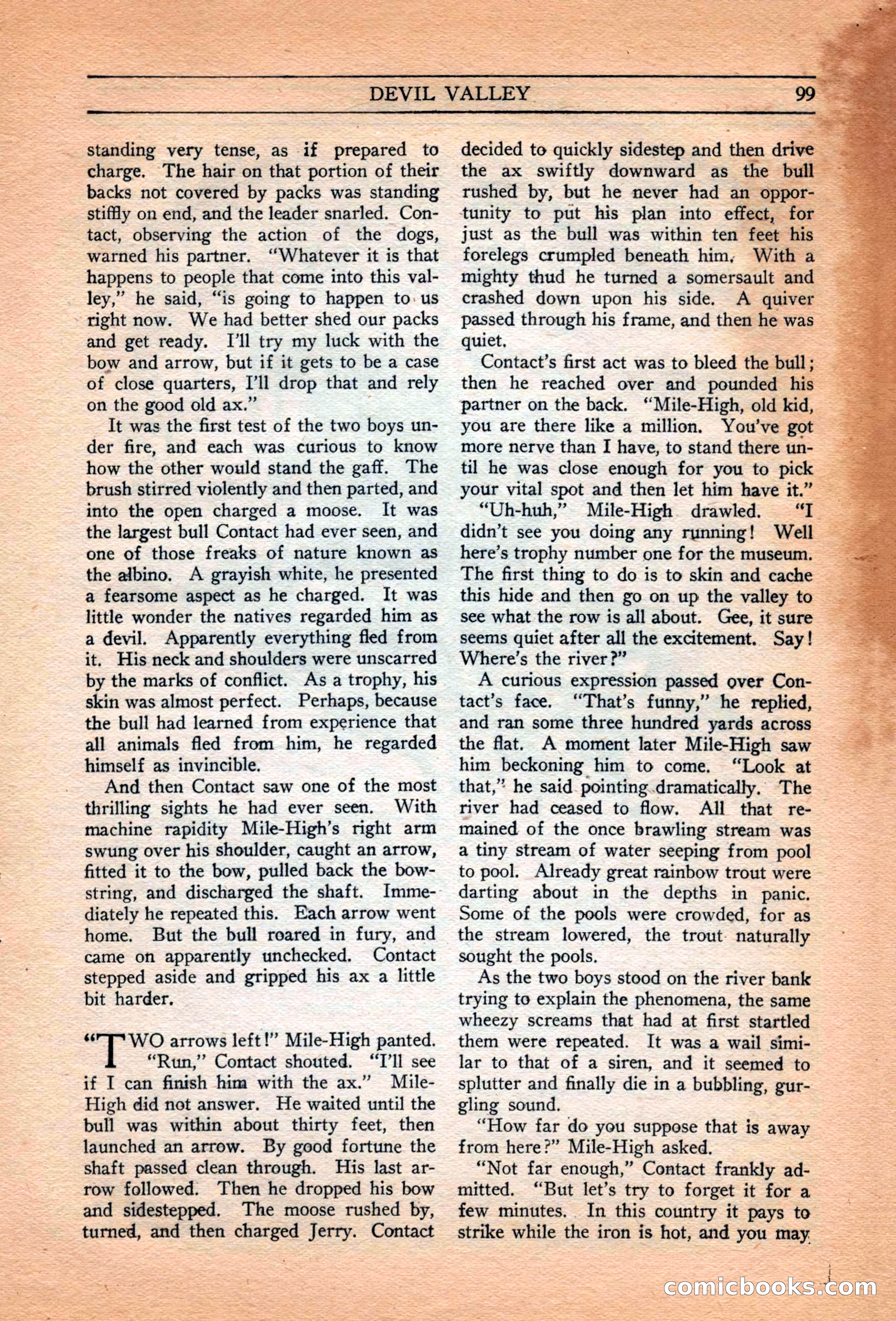 Adventure Trails, February 1929 — page 101 of 164
