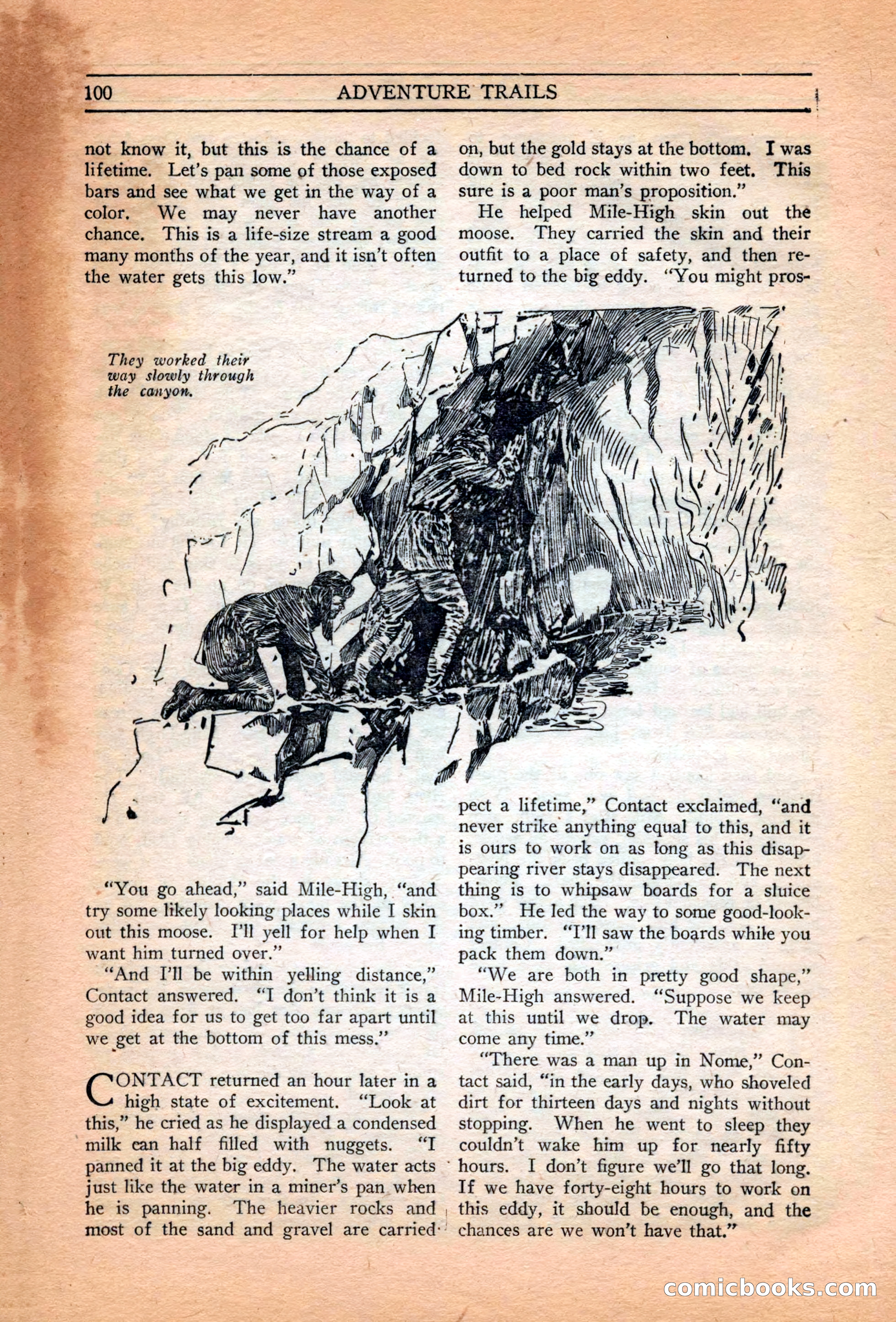Adventure Trails, February 1929 — page 102 of 164
