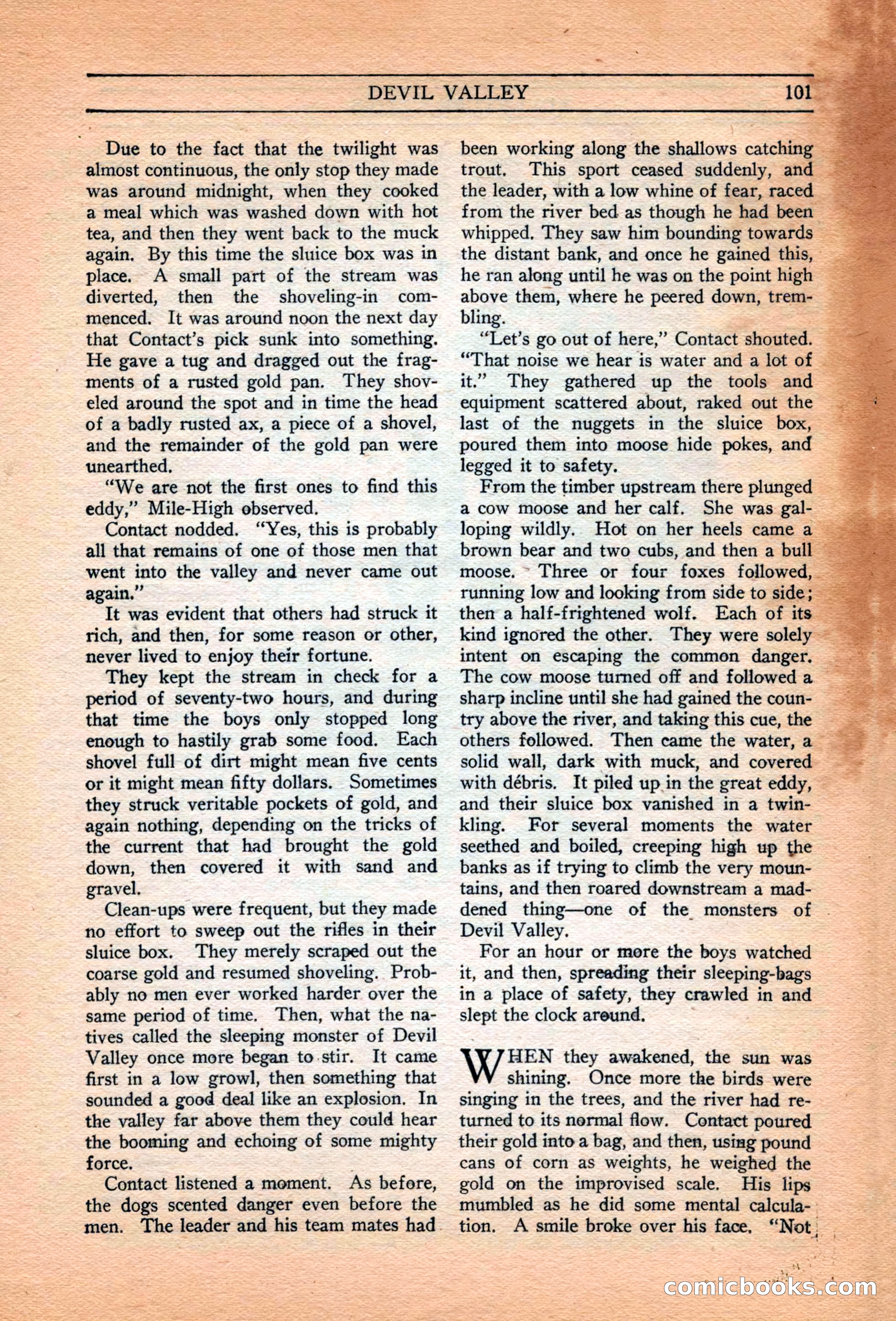 Adventure Trails, February 1929 — page 103 of 164