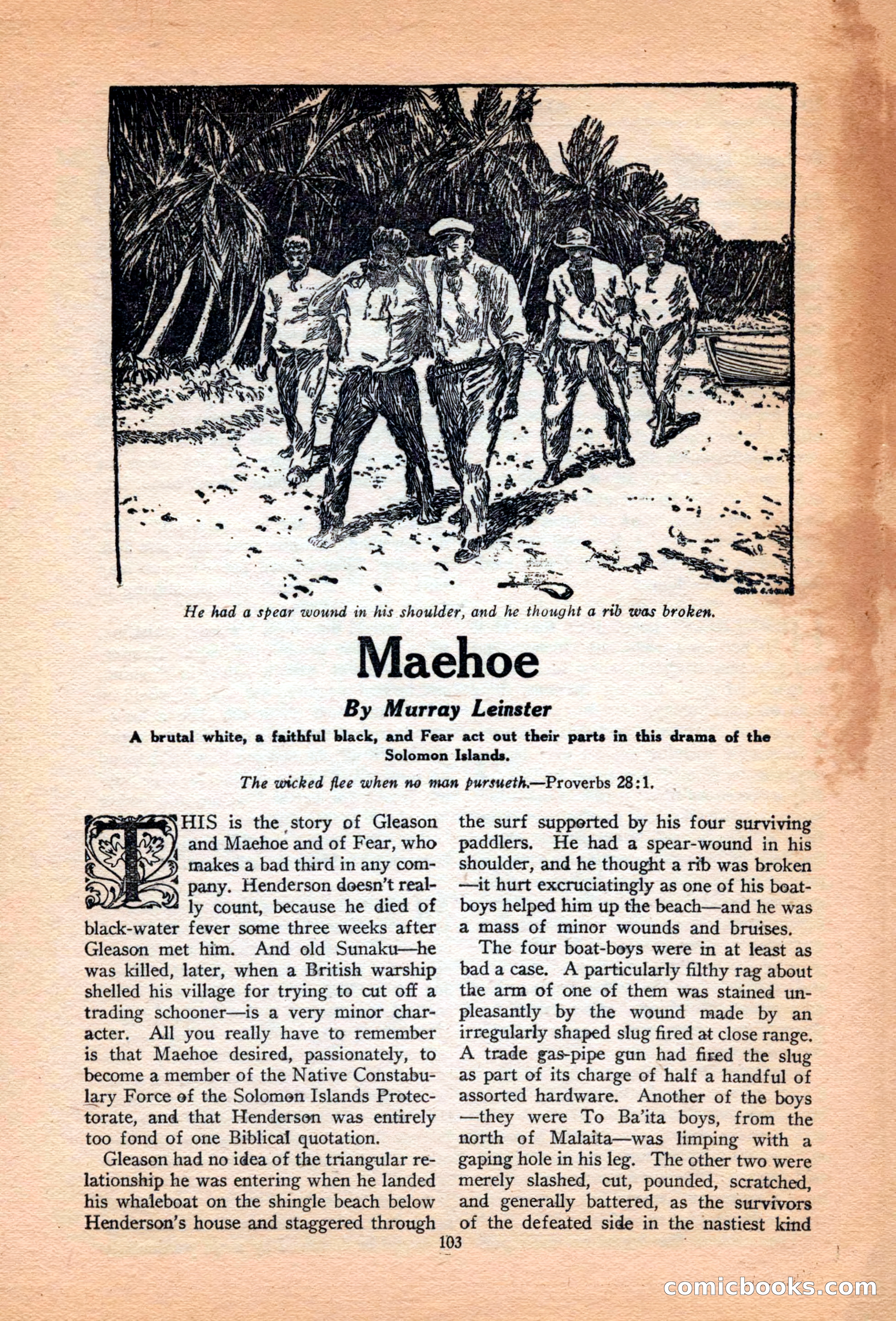 Adventure Trails, February 1929 — page 105 of 164