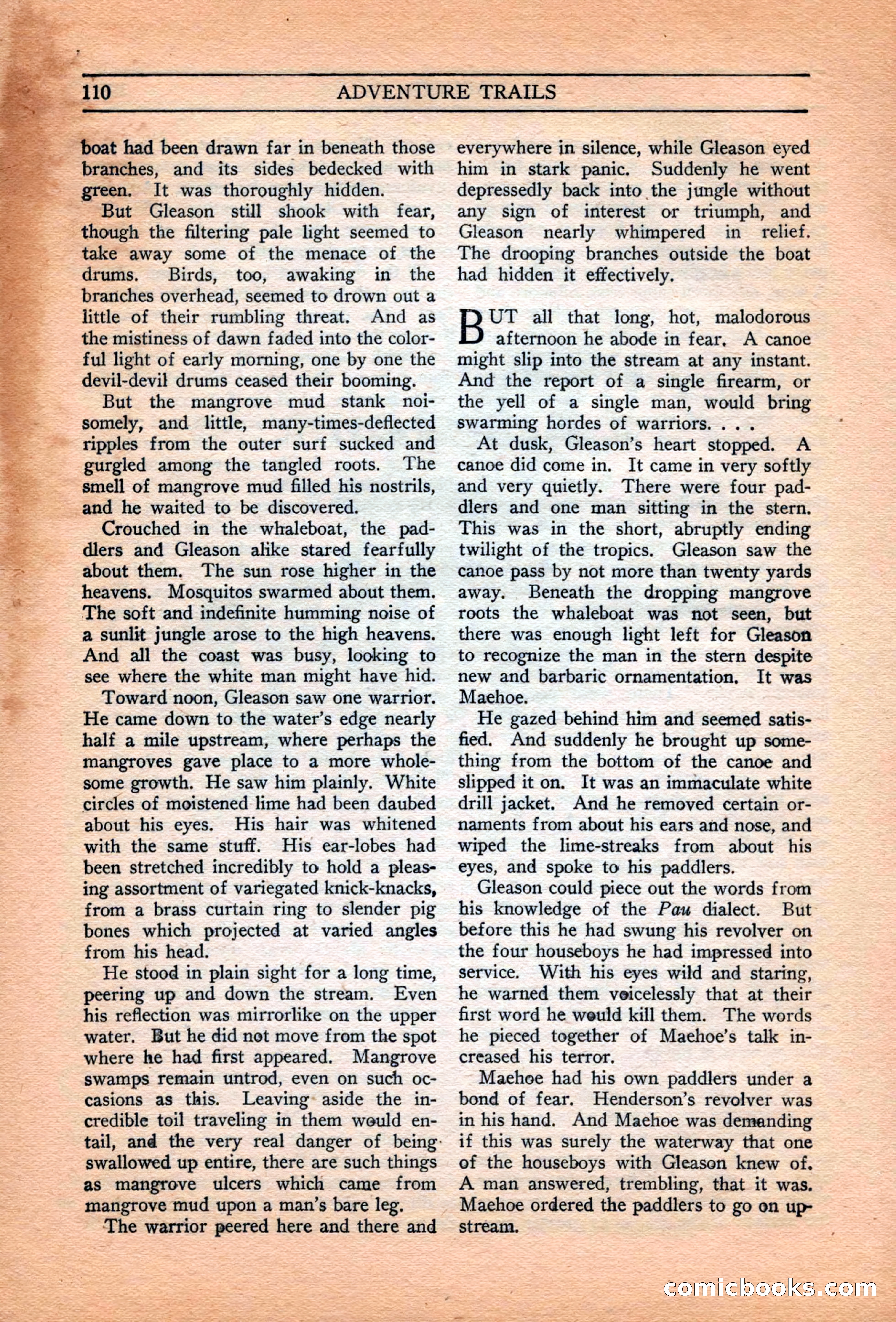 Adventure Trails, February 1929 — page 112 of 164