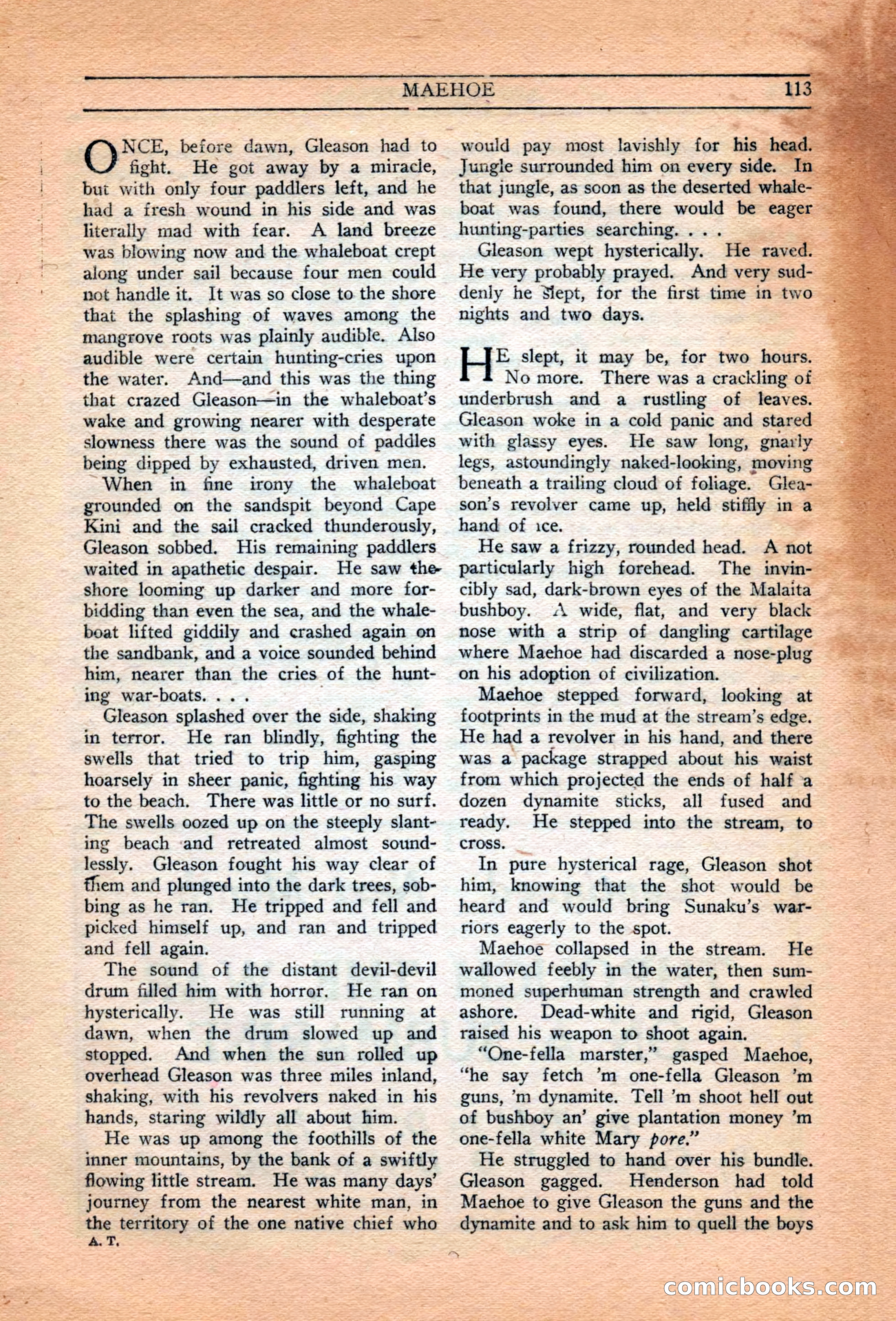 Adventure Trails, February 1929 — page 115 of 164