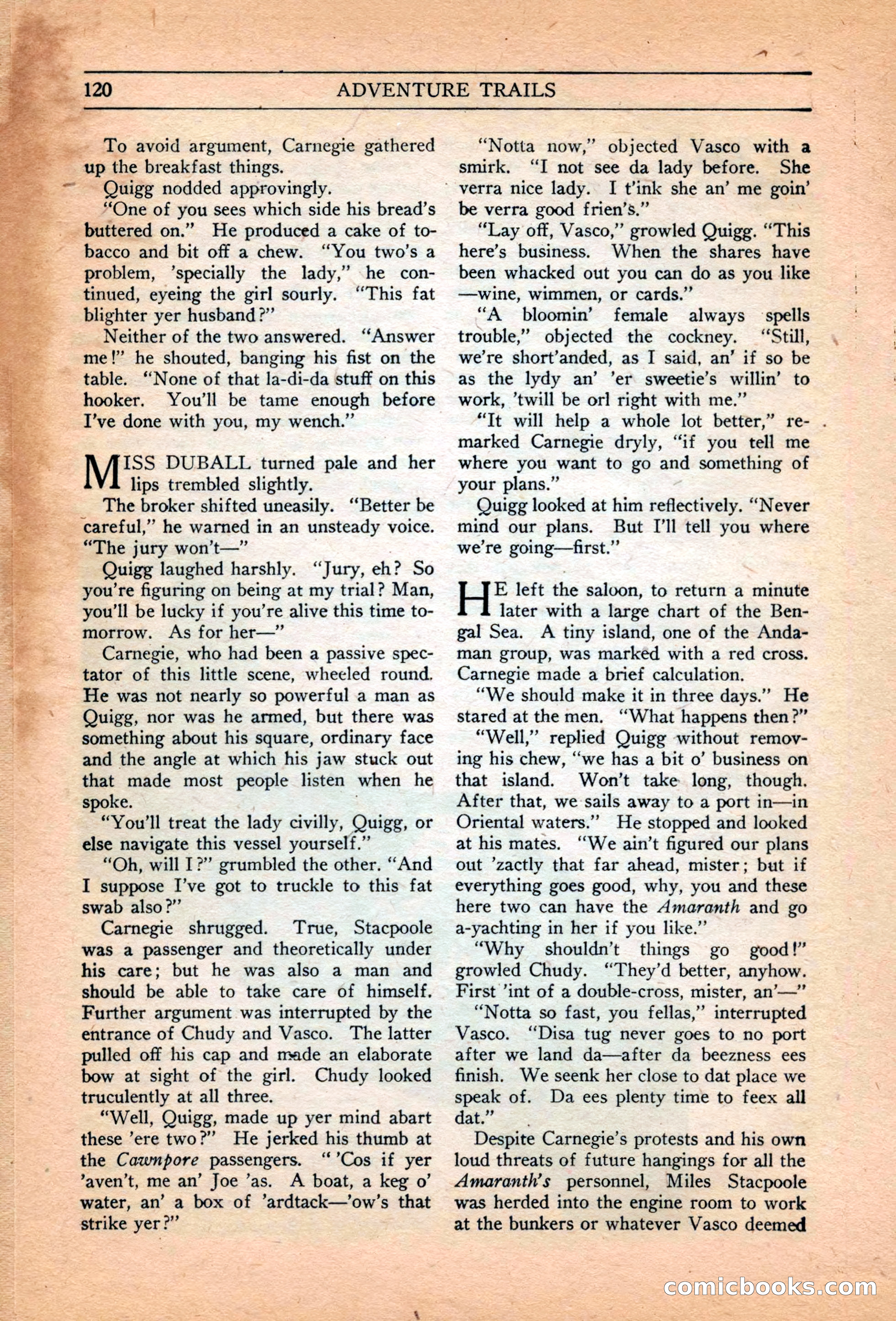 Adventure Trails, February 1929 — page 122 of 164