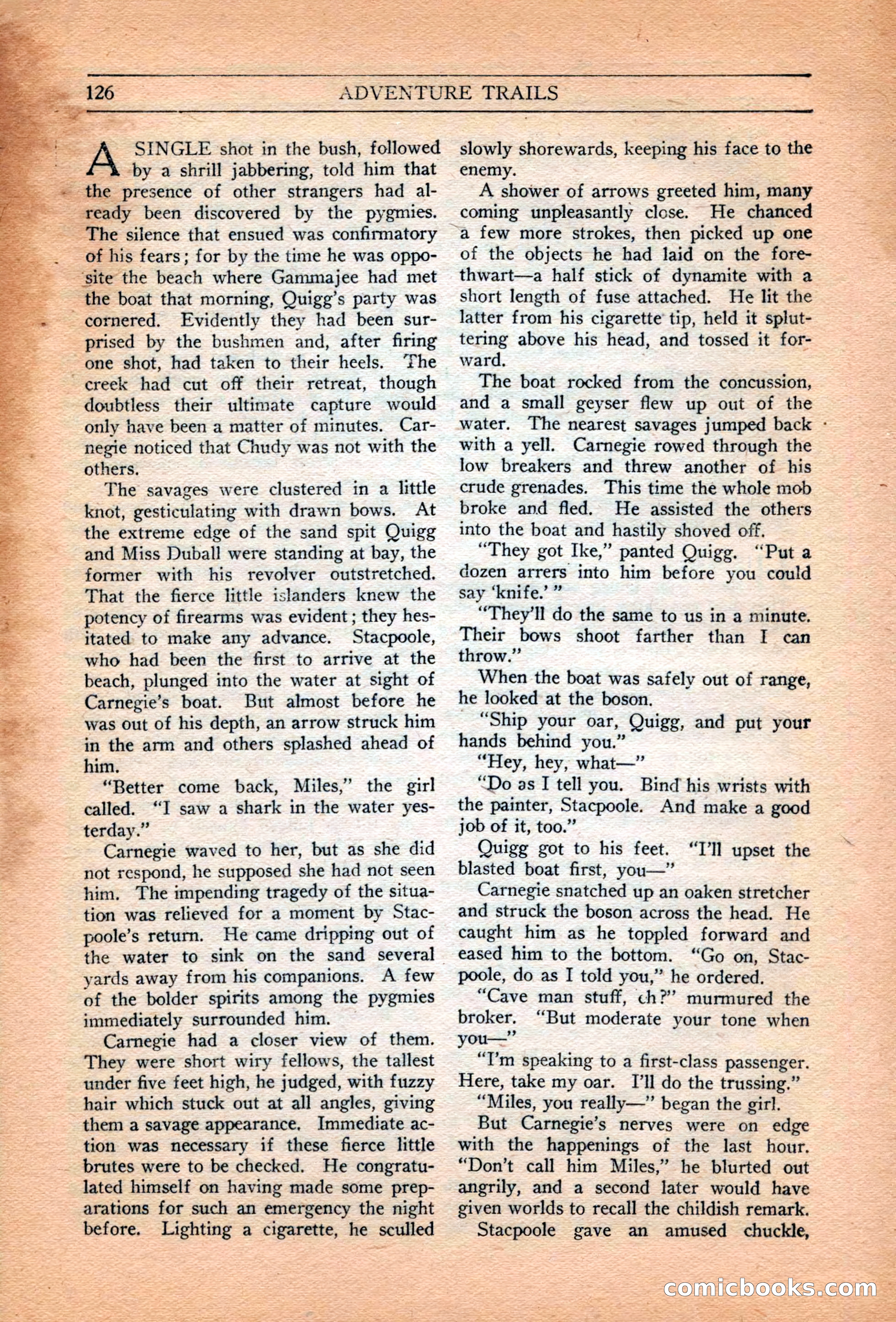 Adventure Trails, February 1929 — page 128 of 164