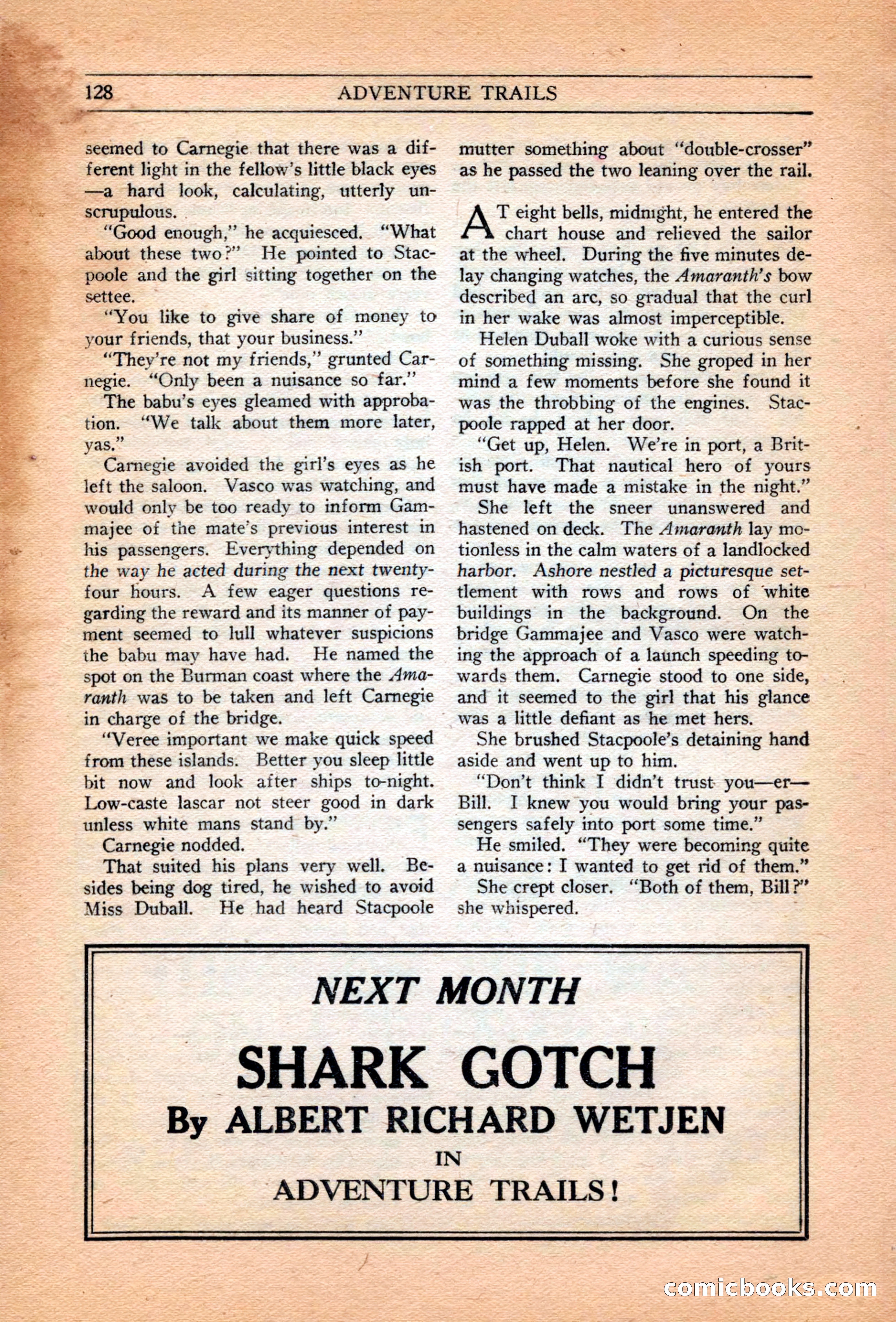 Adventure Trails, February 1929 — page 130 of 164
