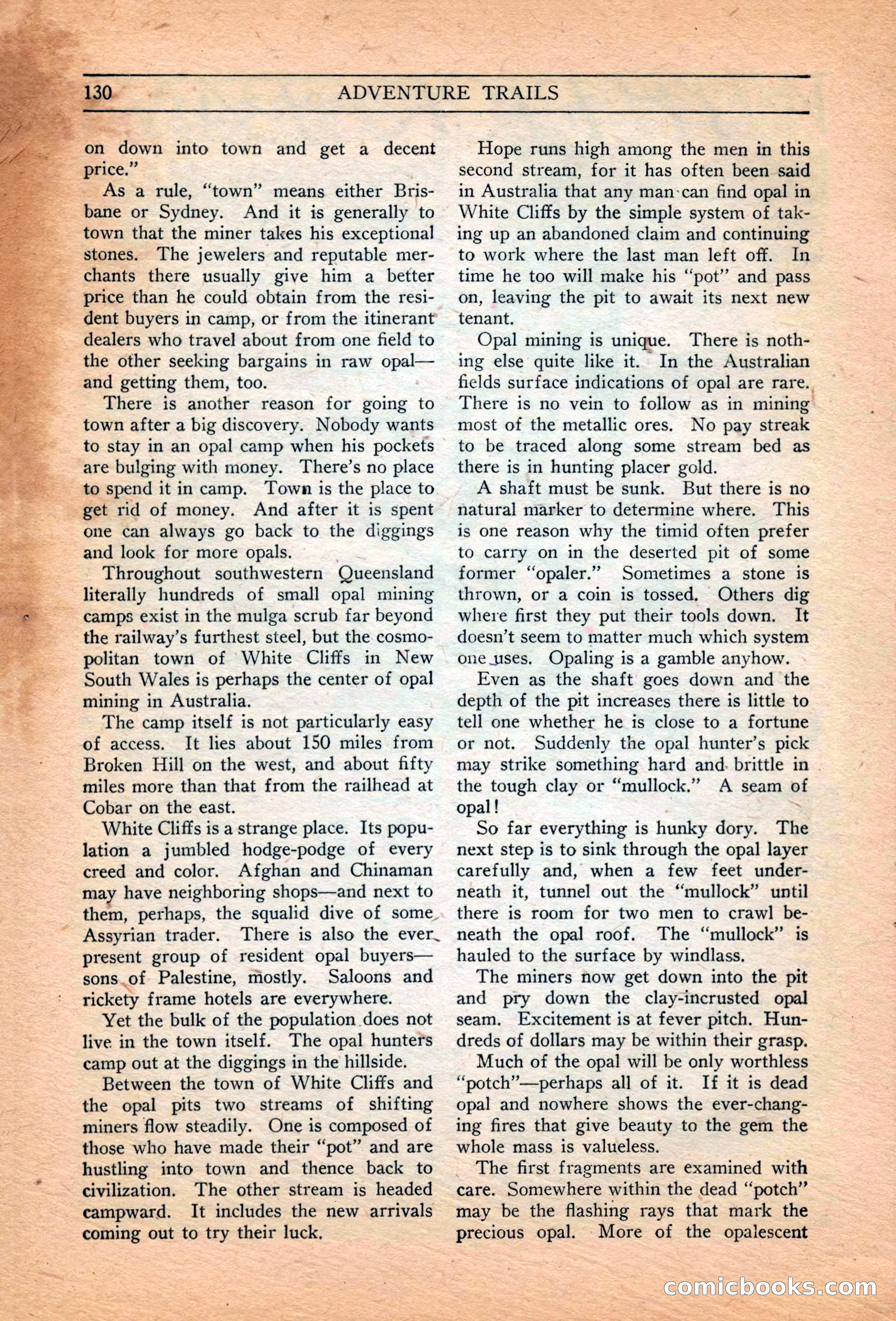 Adventure Trails, February 1929 — page 132 of 164