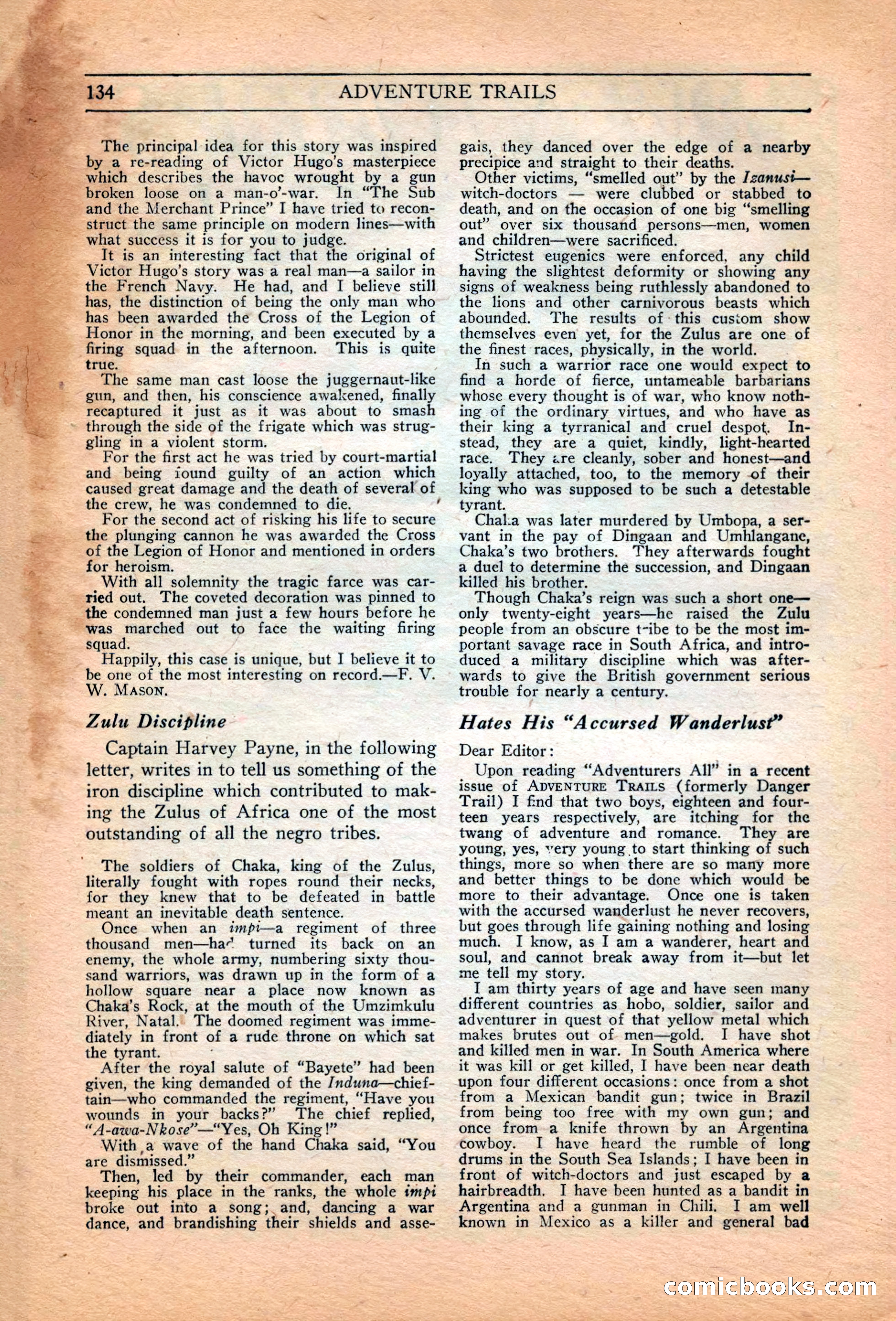 Adventure Trails, February 1929 — page 136 of 164
