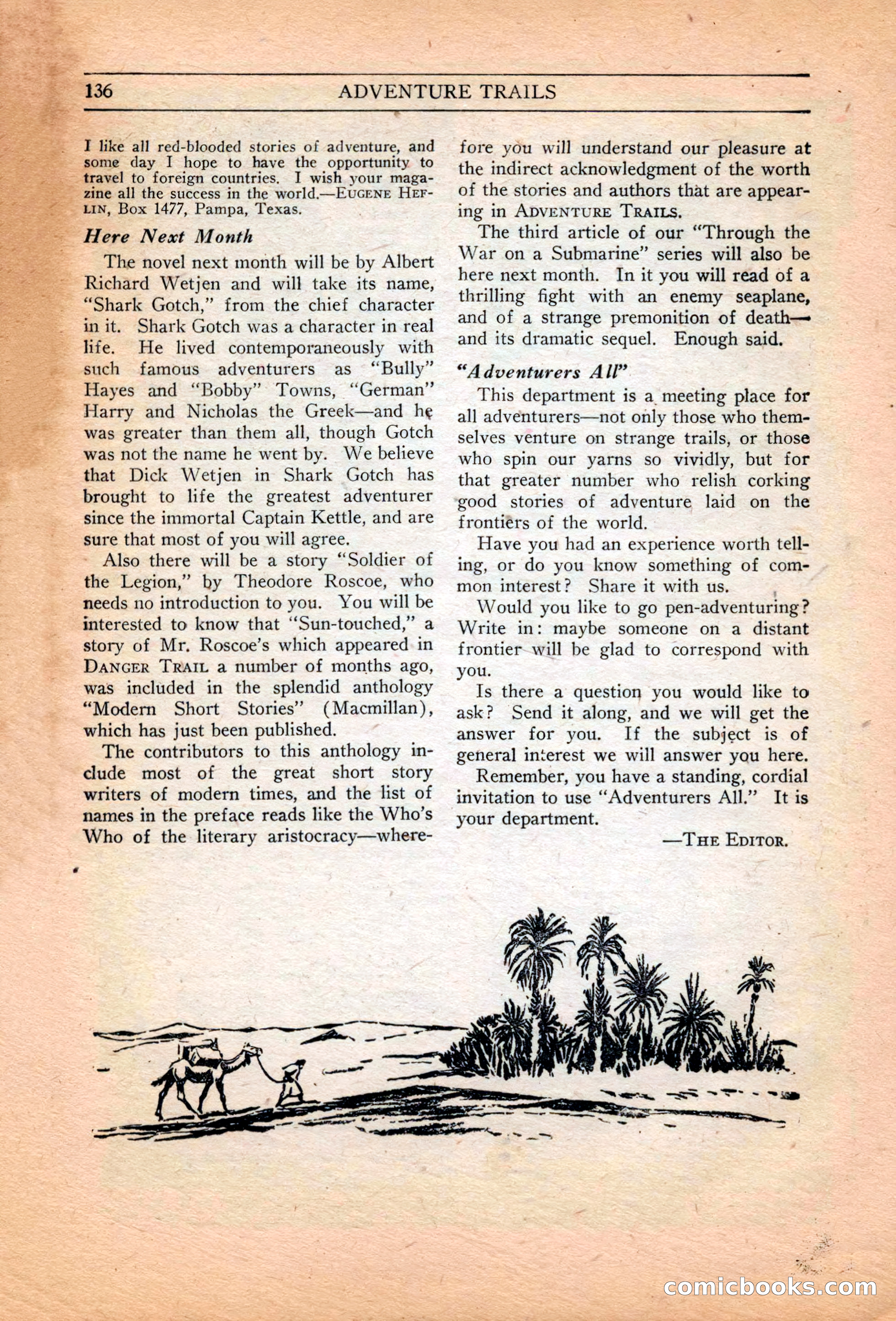 Adventure Trails, February 1929 — page 138 of 164