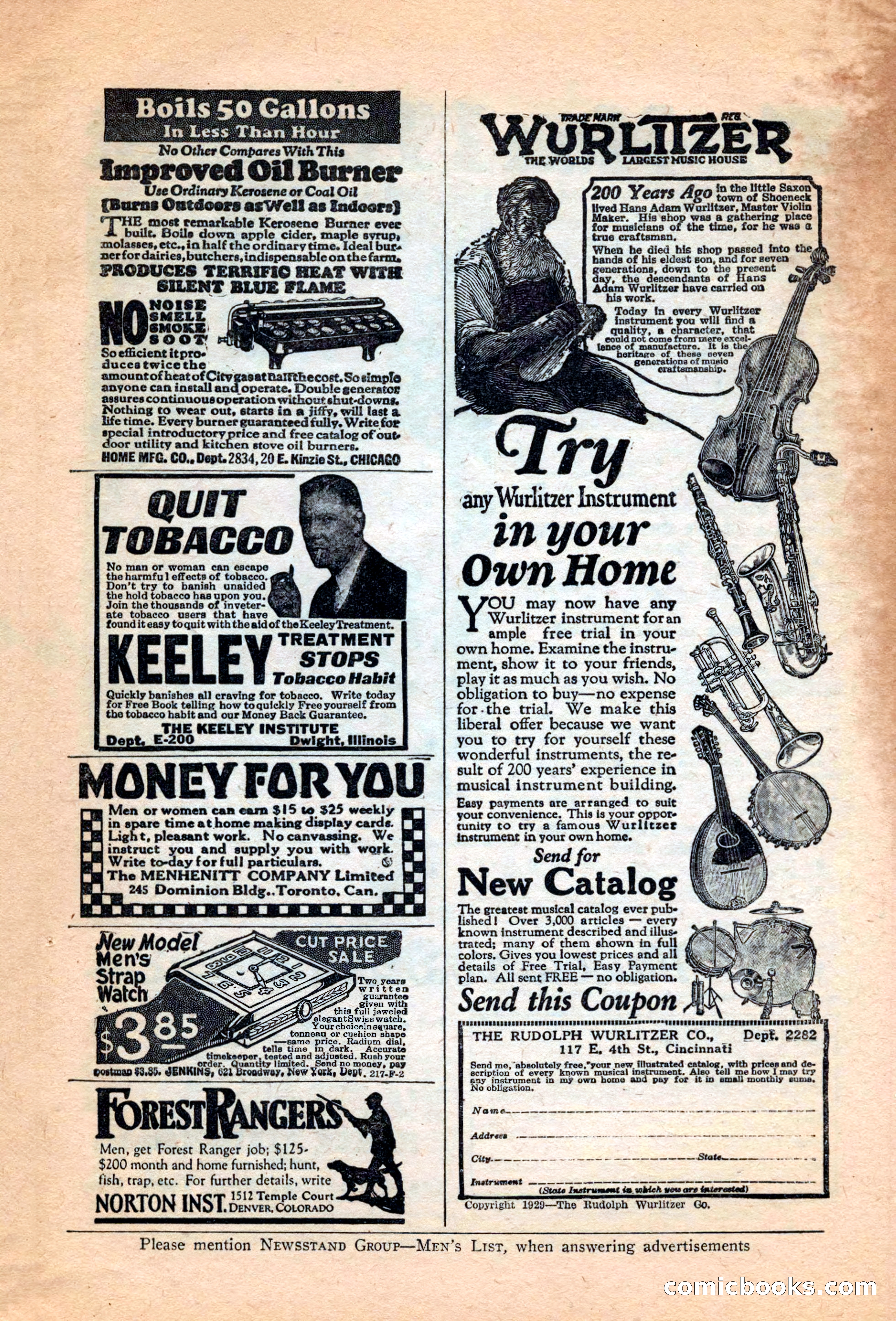 Adventure Trails, February 1929 — page 161 of 164