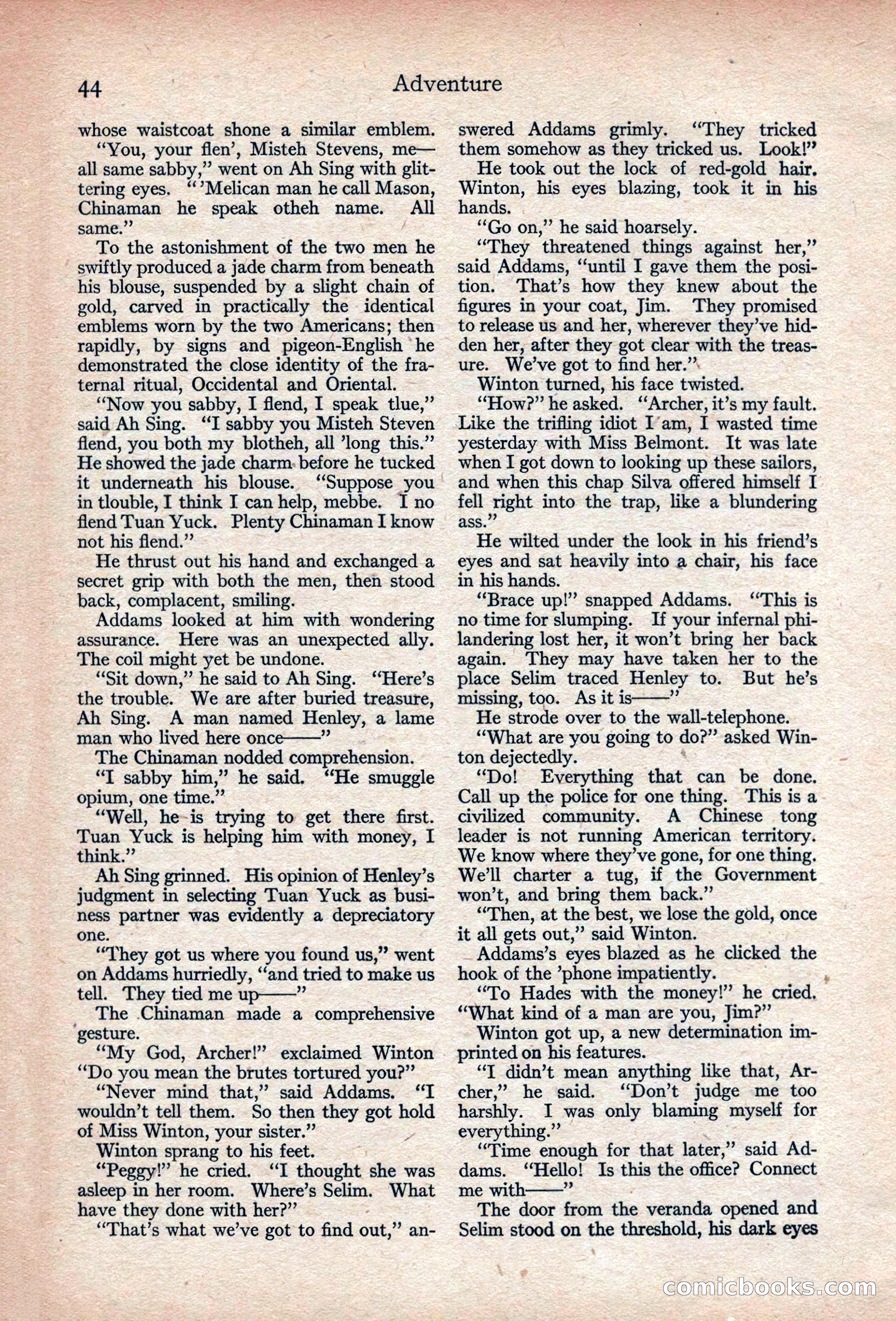Adventure, November 1915 — page 46 of 228