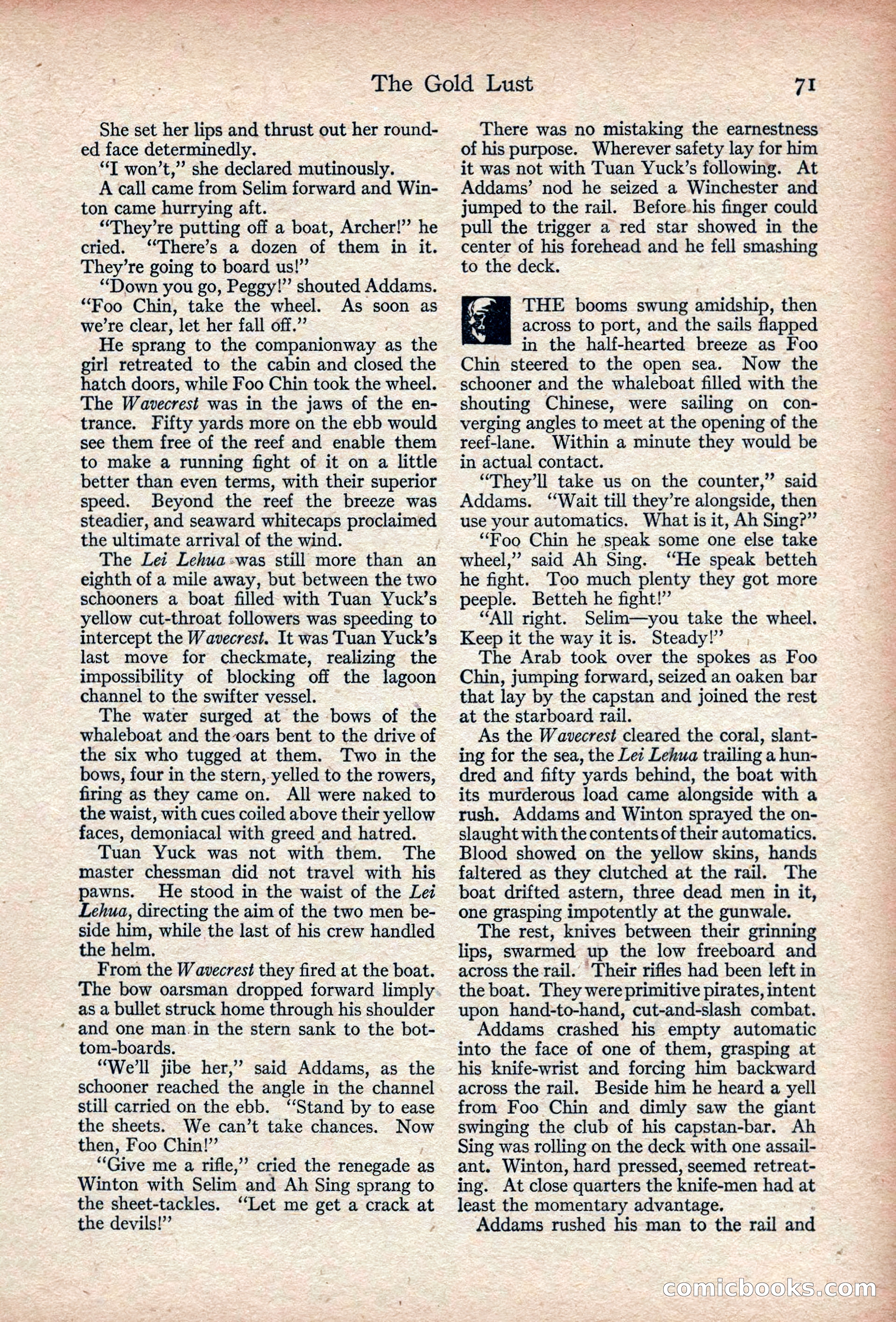 Adventure, November 1915 — page 73 of 228