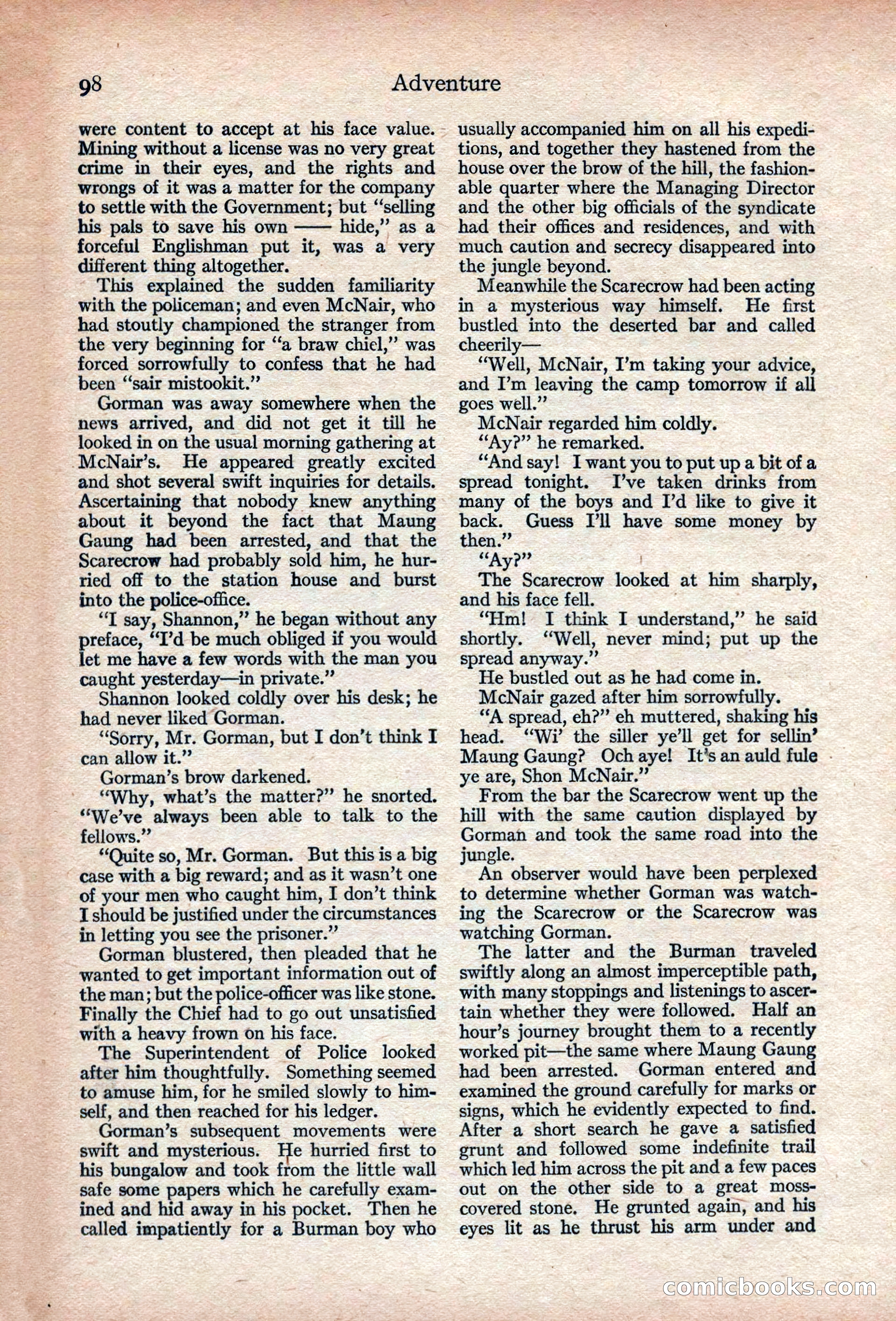 Adventure, November 1915 — page 100 of 228