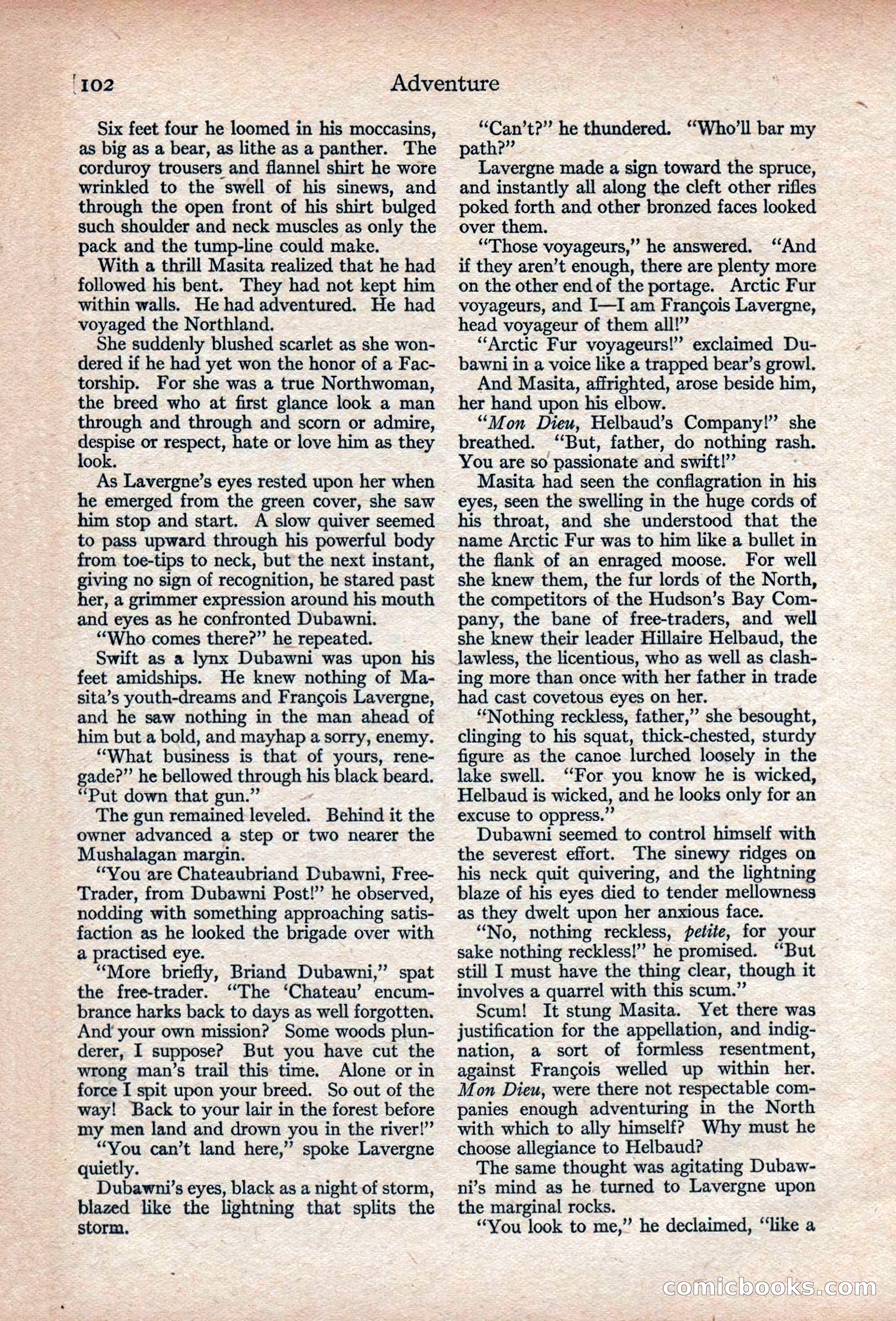 Adventure, November 1915 — page 104 of 228