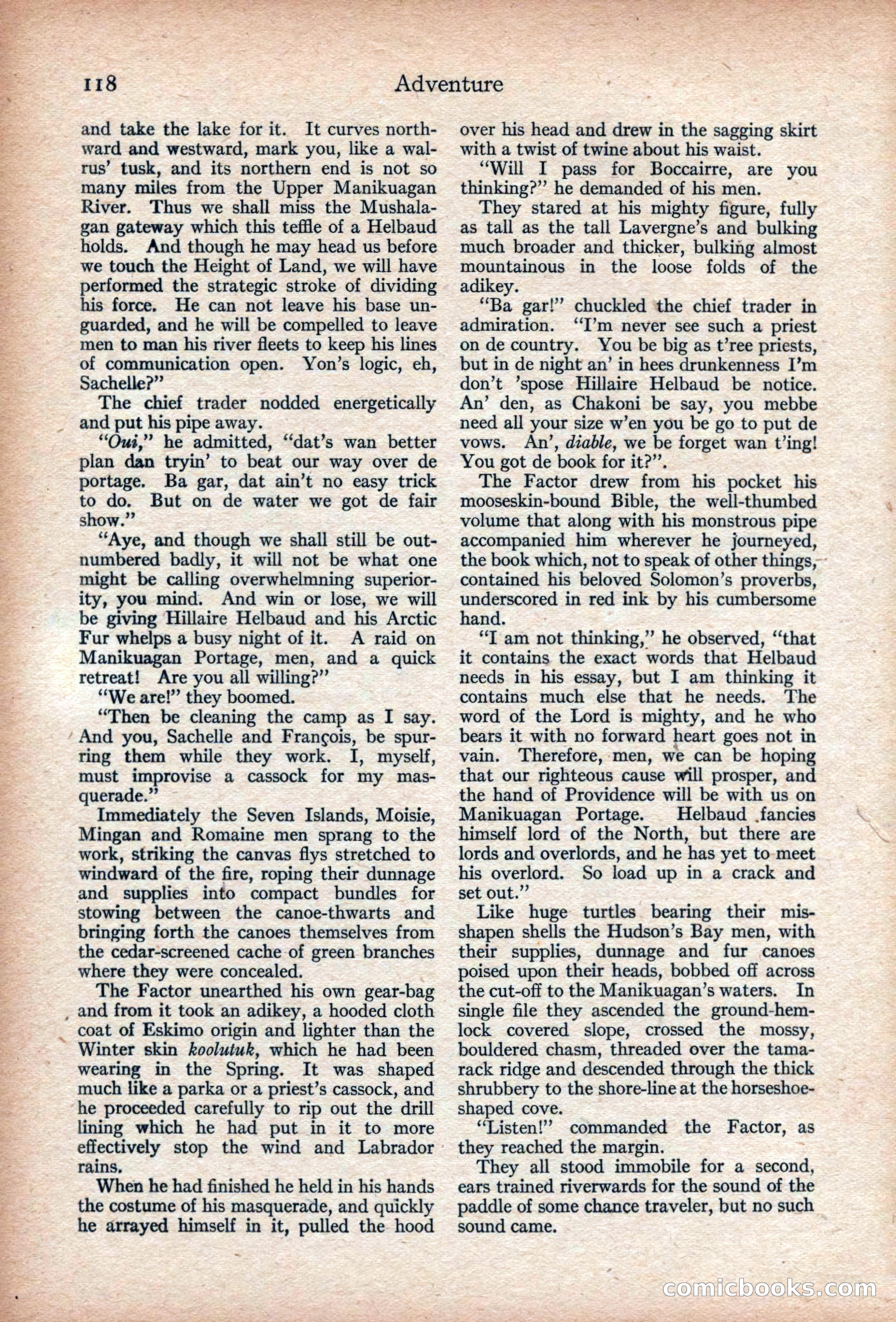 Adventure, November 1915 — page 120 of 228