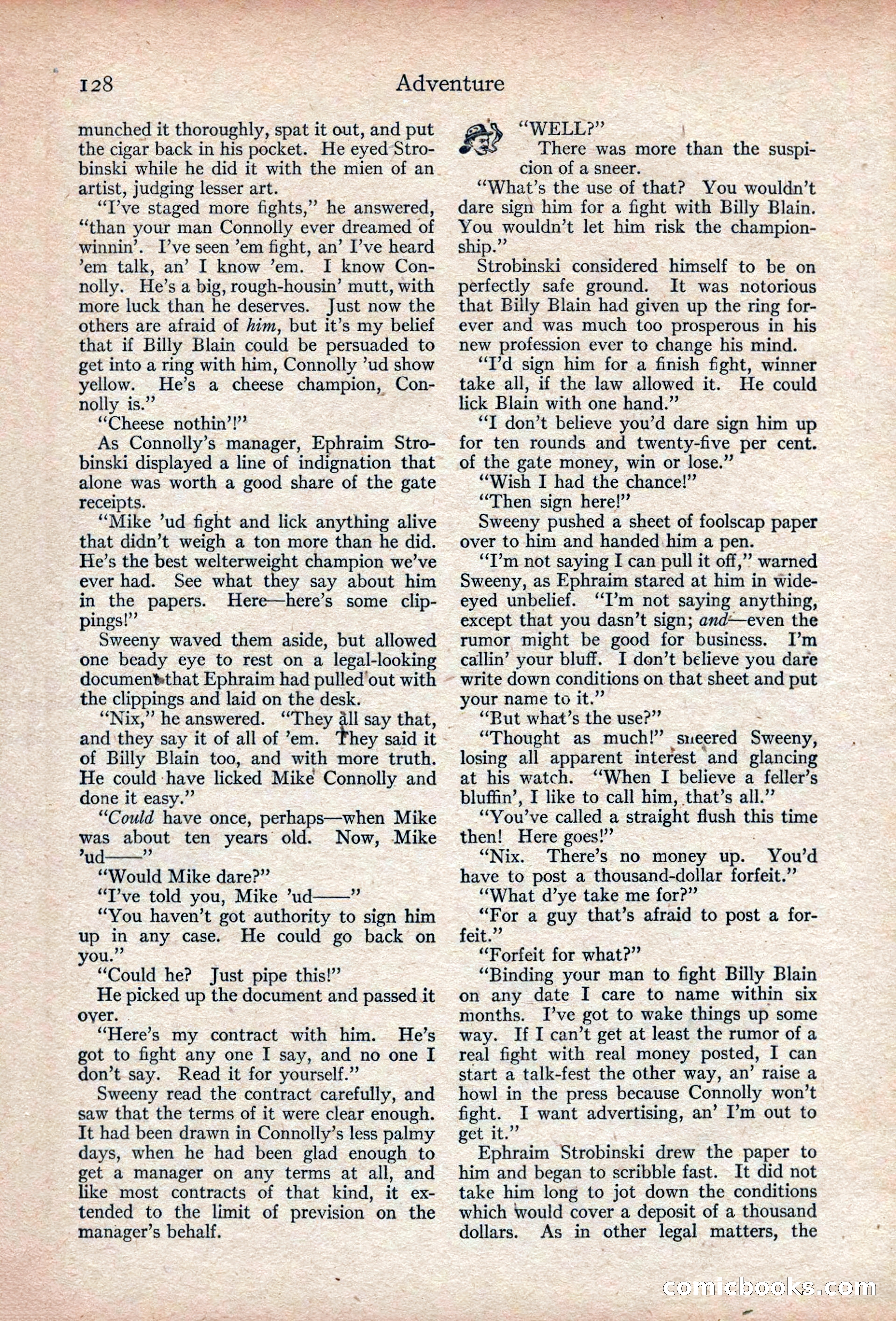 Adventure, November 1915 — page 130 of 228