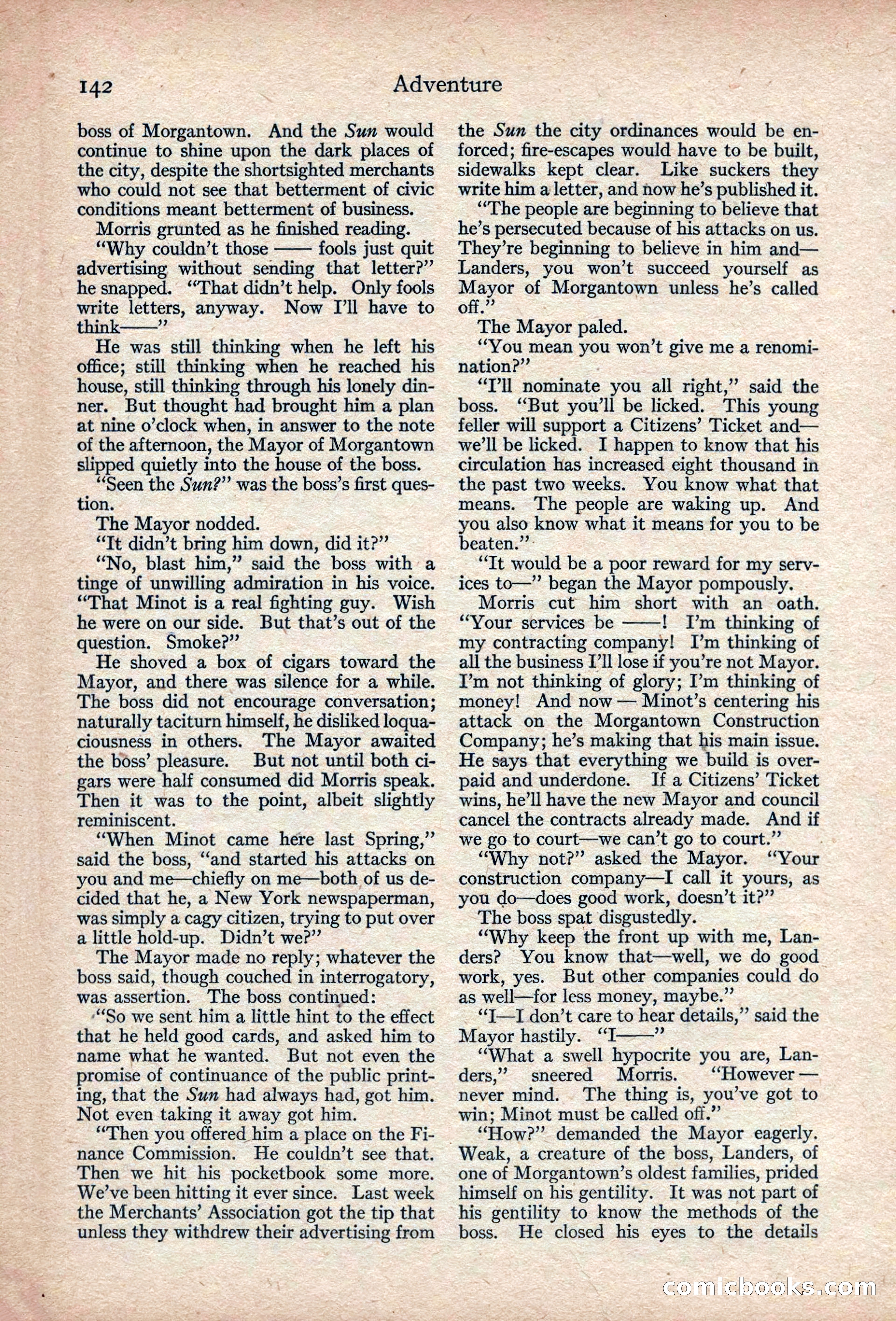 Adventure, November 1915 — page 144 of 228