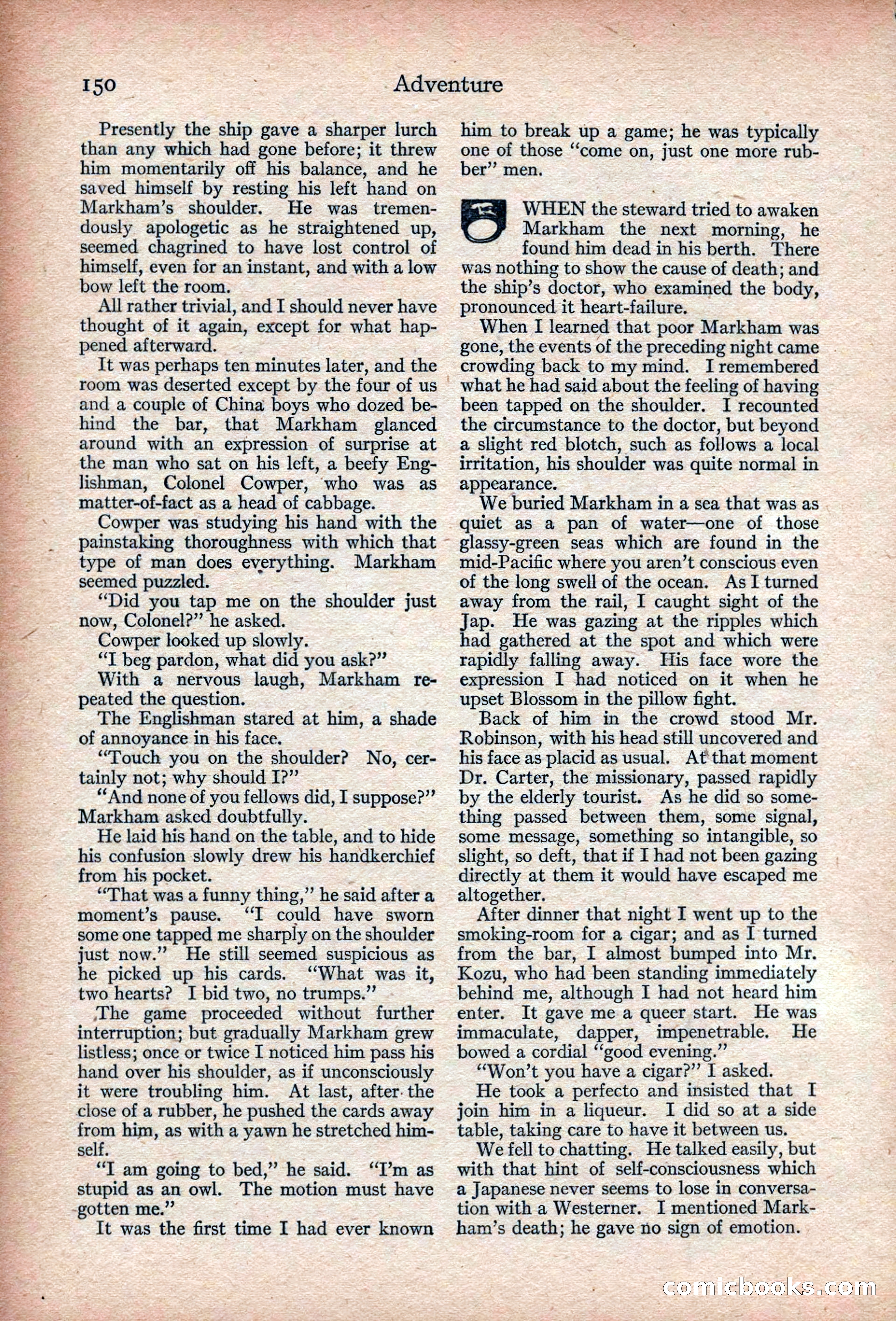Adventure, November 1915 — page 152 of 228
