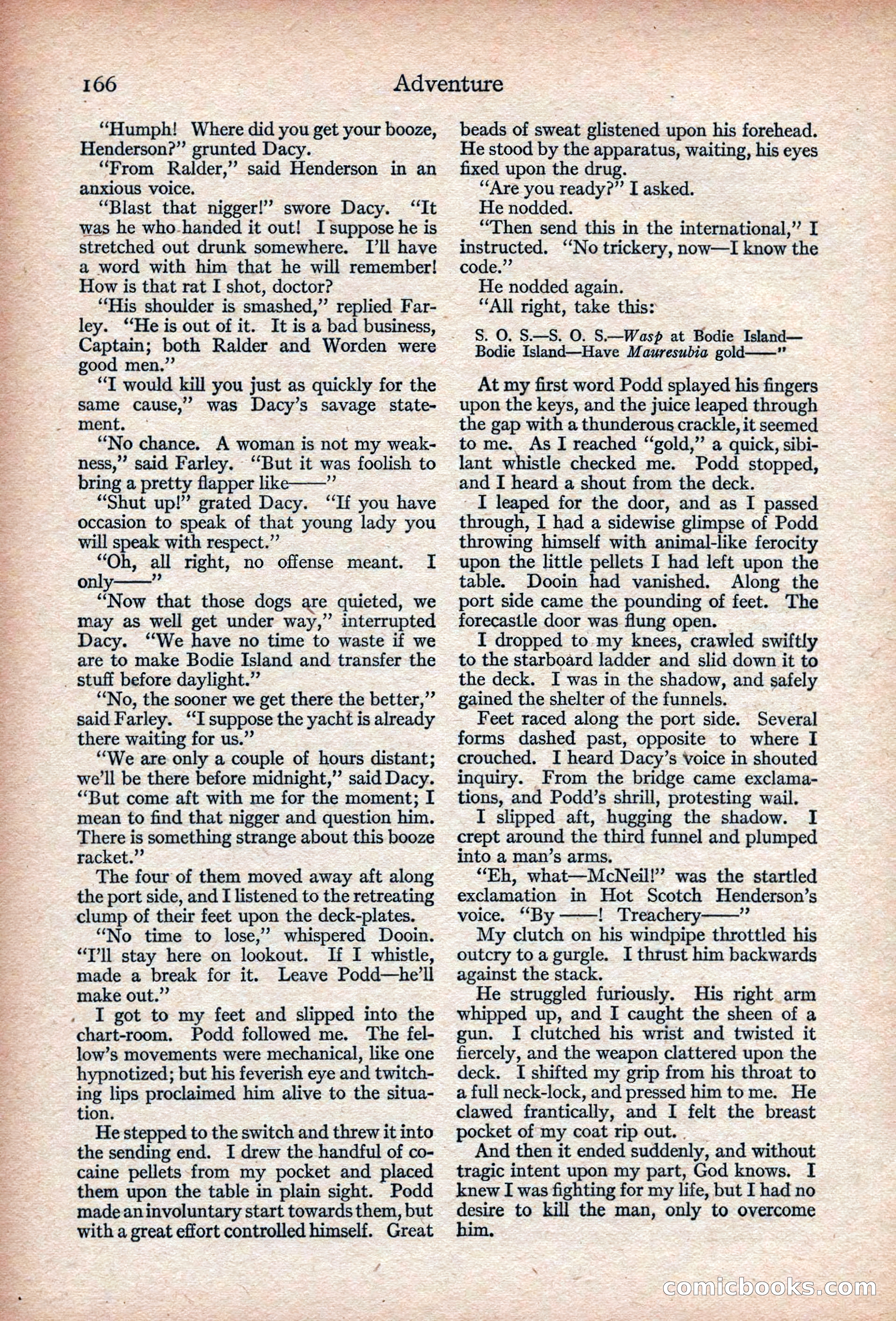 Adventure, November 1915 — page 168 of 228