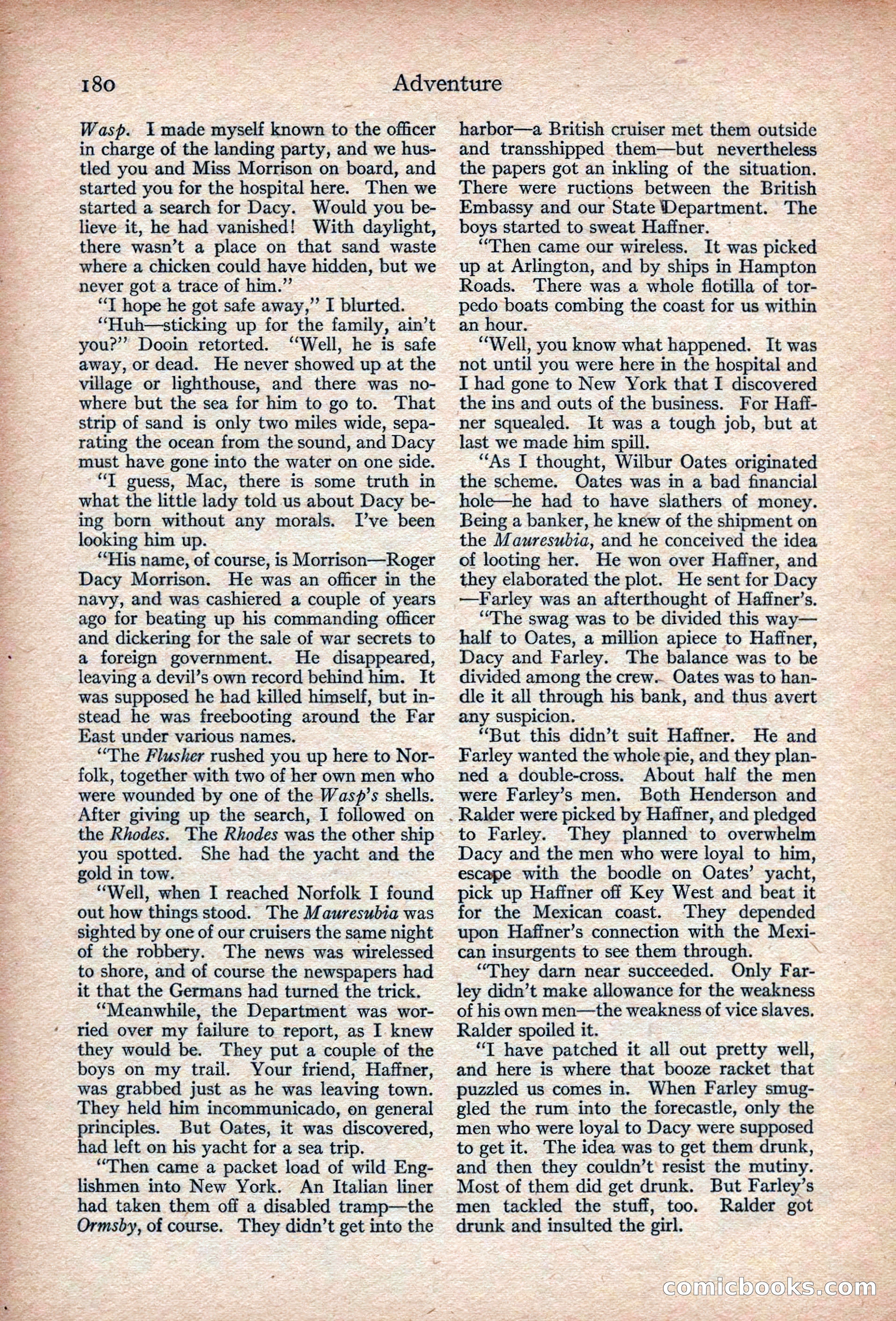 Adventure, November 1915 — page 182 of 228
